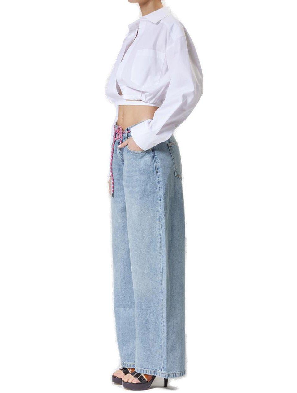 Shop M05ch1n0 Jeans Oversized Denim Jeans