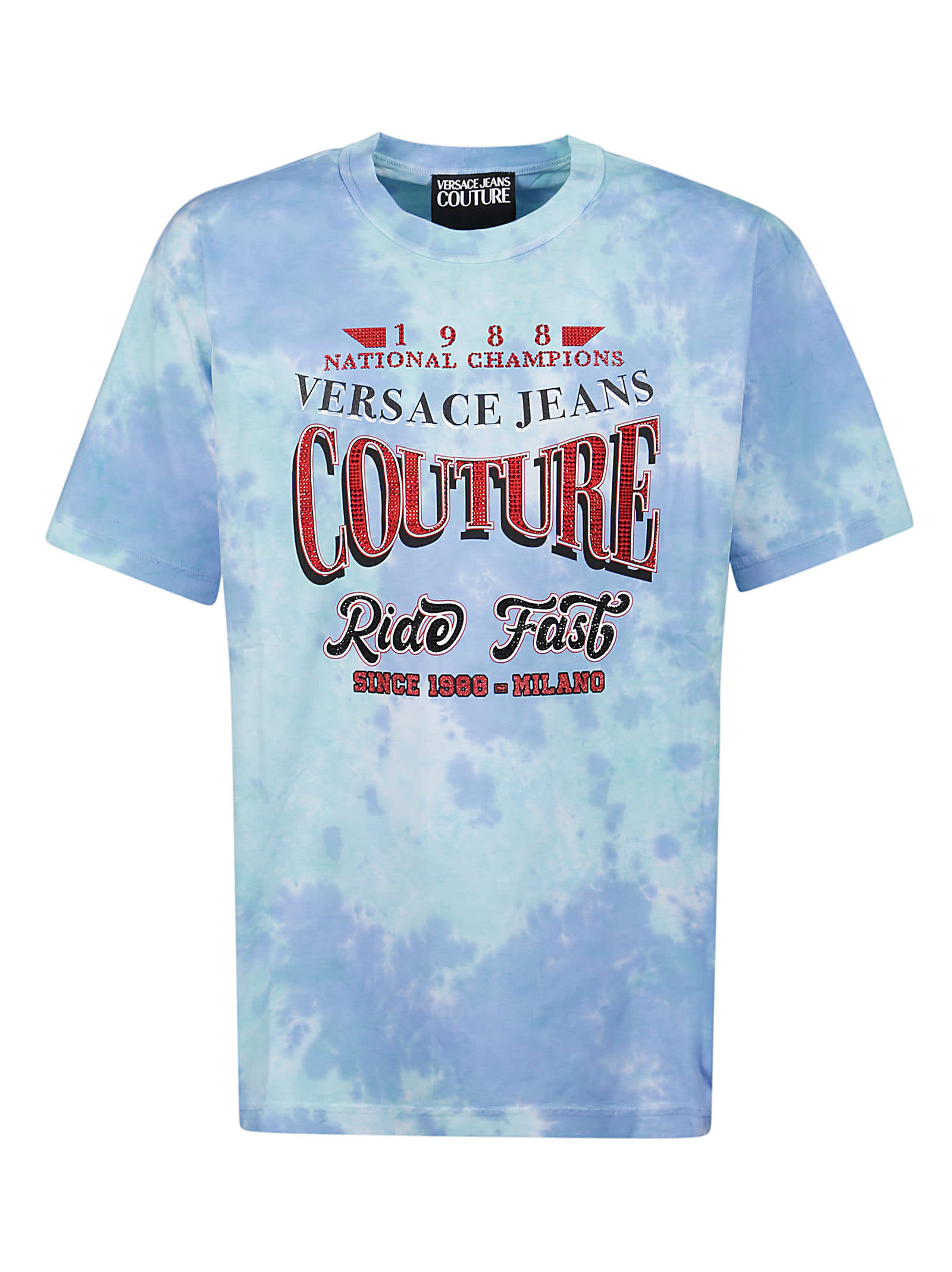 Versace Jeans Couture Tie & dye Crystal T-shirt