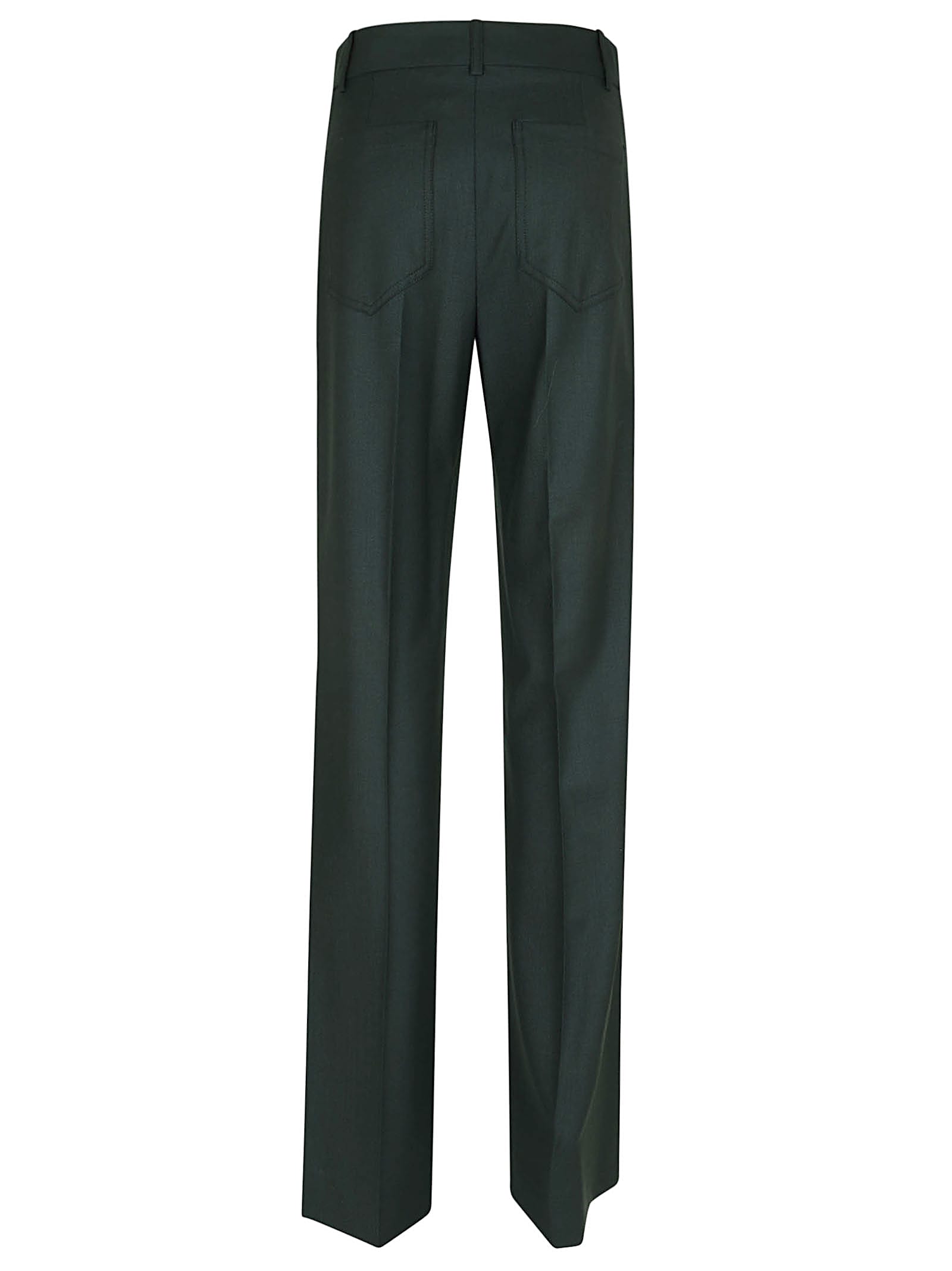 Shop Victoria Beckham Alina Trouser In Seaweed