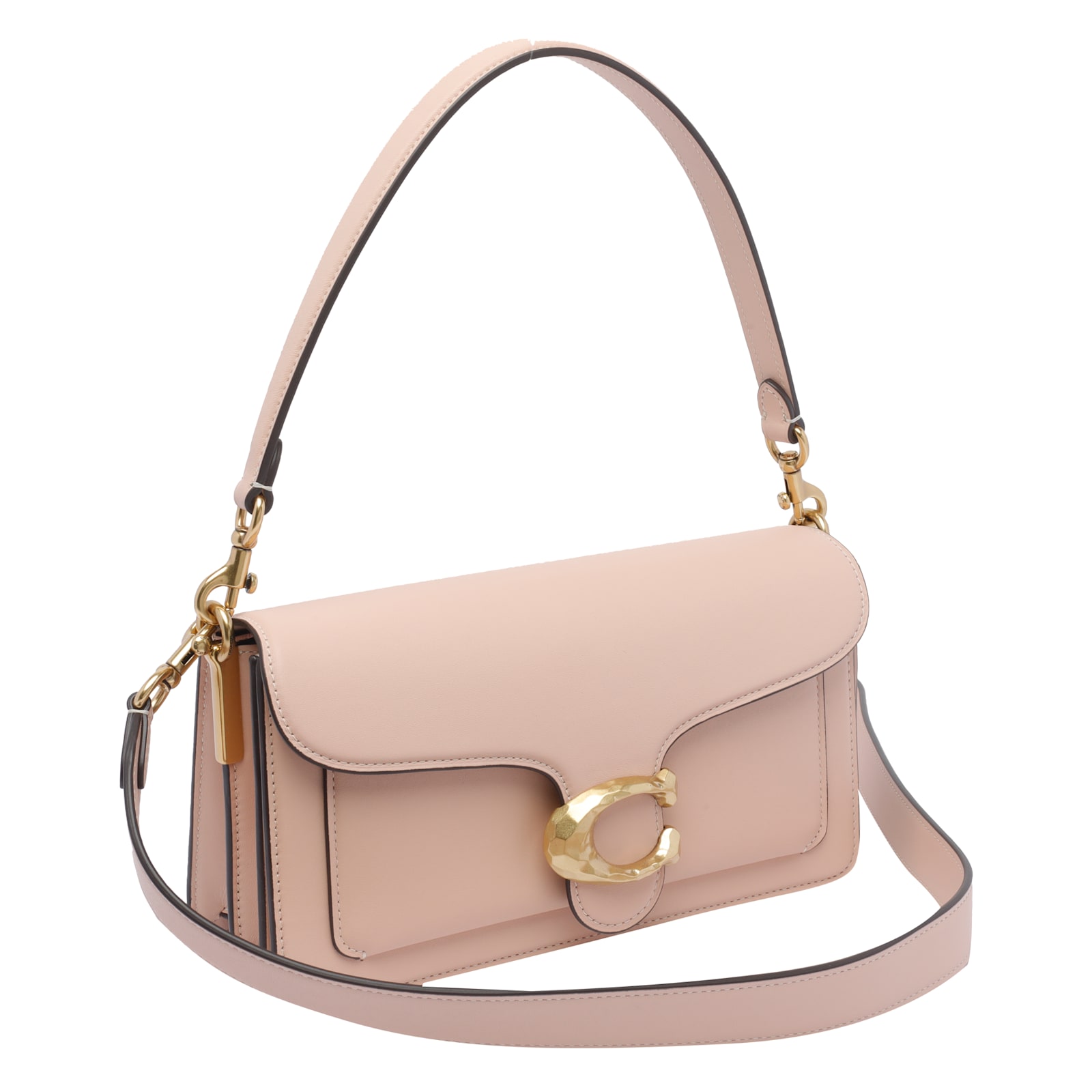 Coach Borsa A Mano Tabby 26 In Pelle Rosa Cipria Donna In Beige