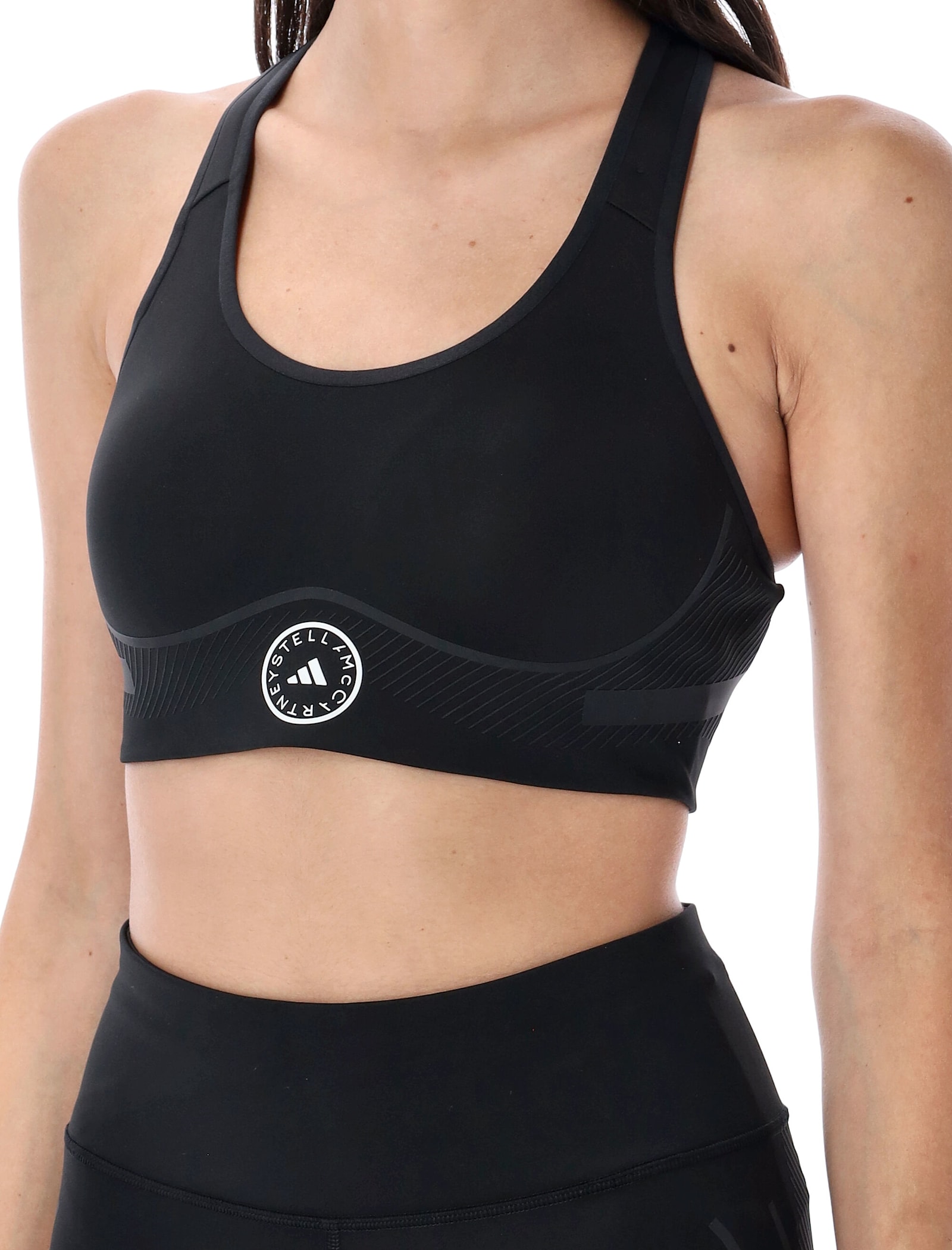 Adidas By Stella Mccartney Truepace High Support Sports Bra In Black