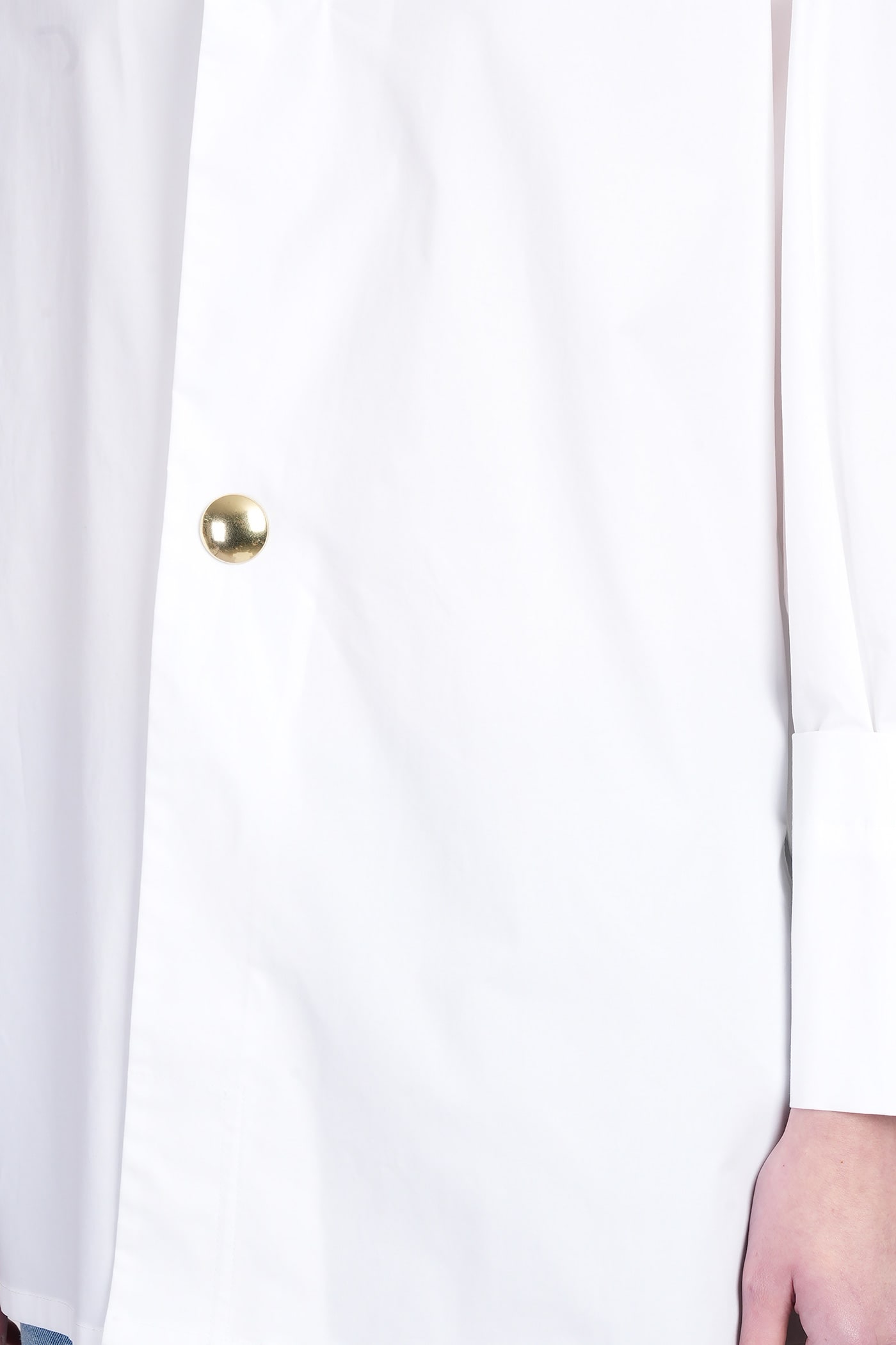 Darkpark Popeline Tunic Style Jodie Shirt Shirts White In White