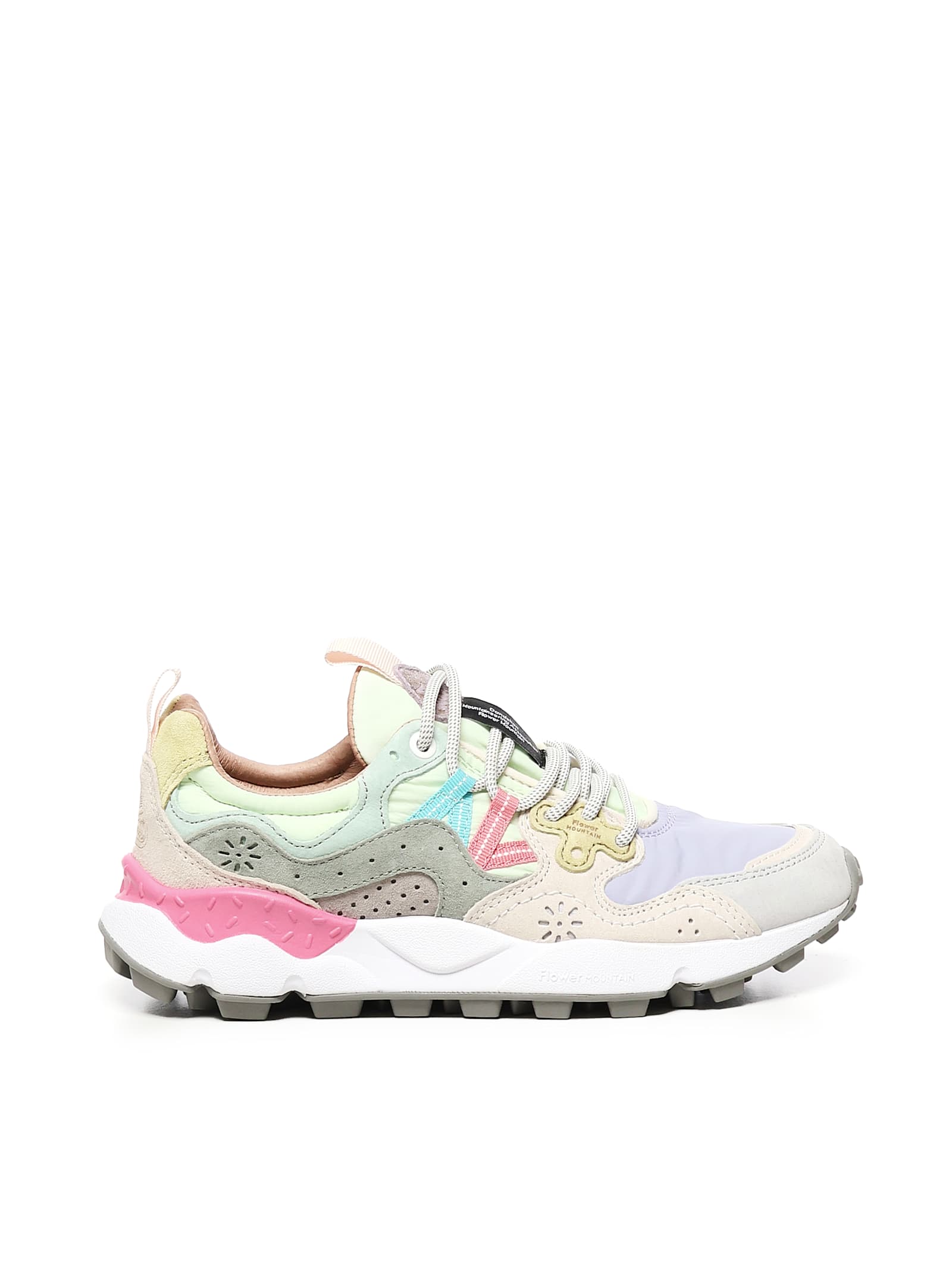 Flower Mountain Playful Textured Sneakers With Unique Lacing System