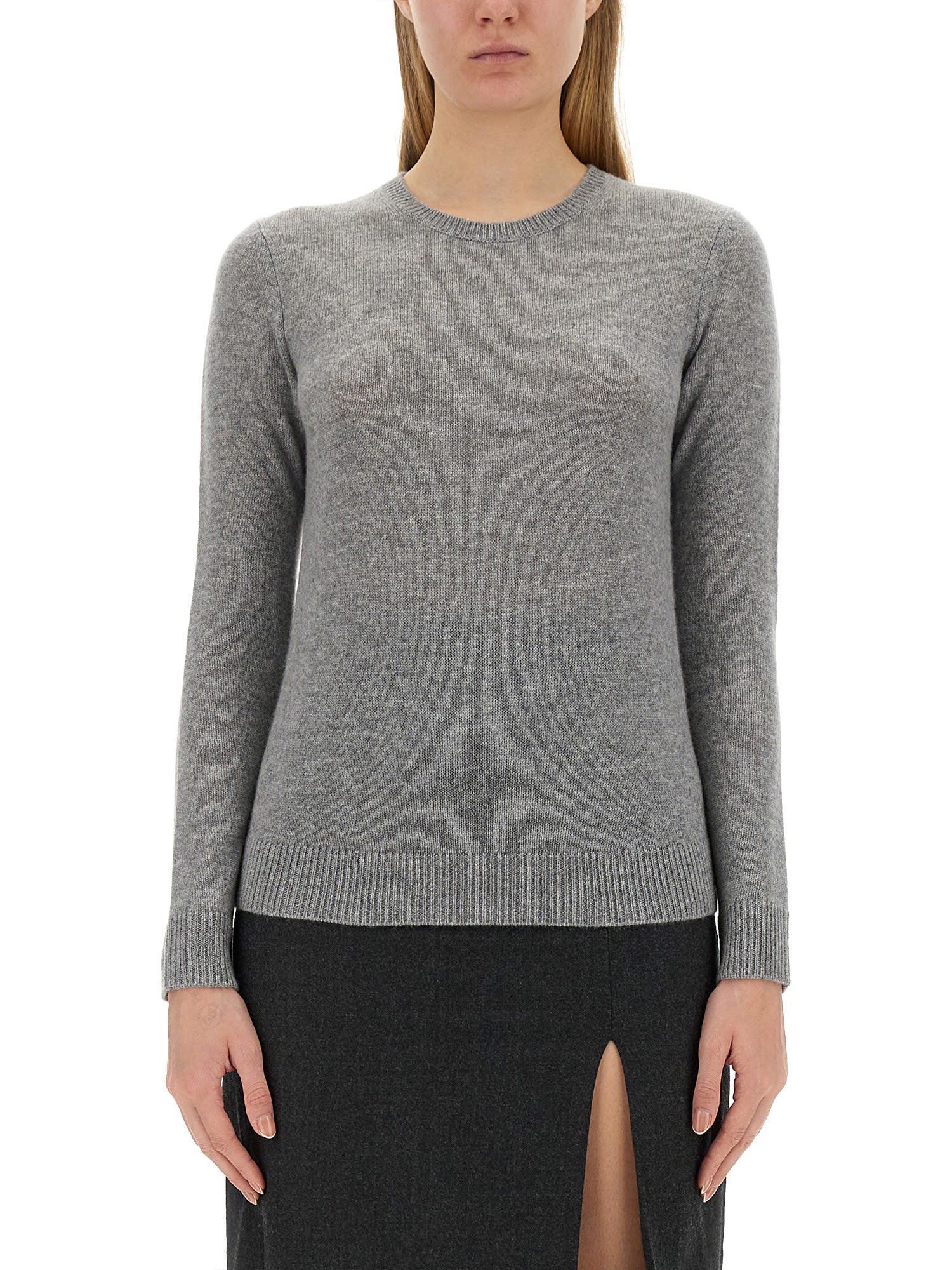 Shop Theory Cashmere Sweater In Grey