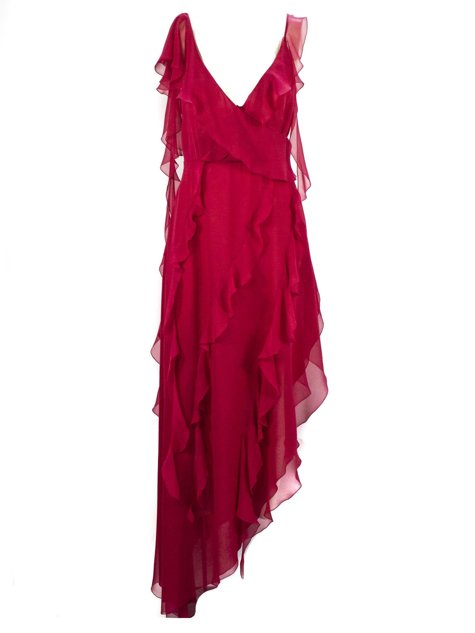 Blumarine Amarena Pink Silk Dress