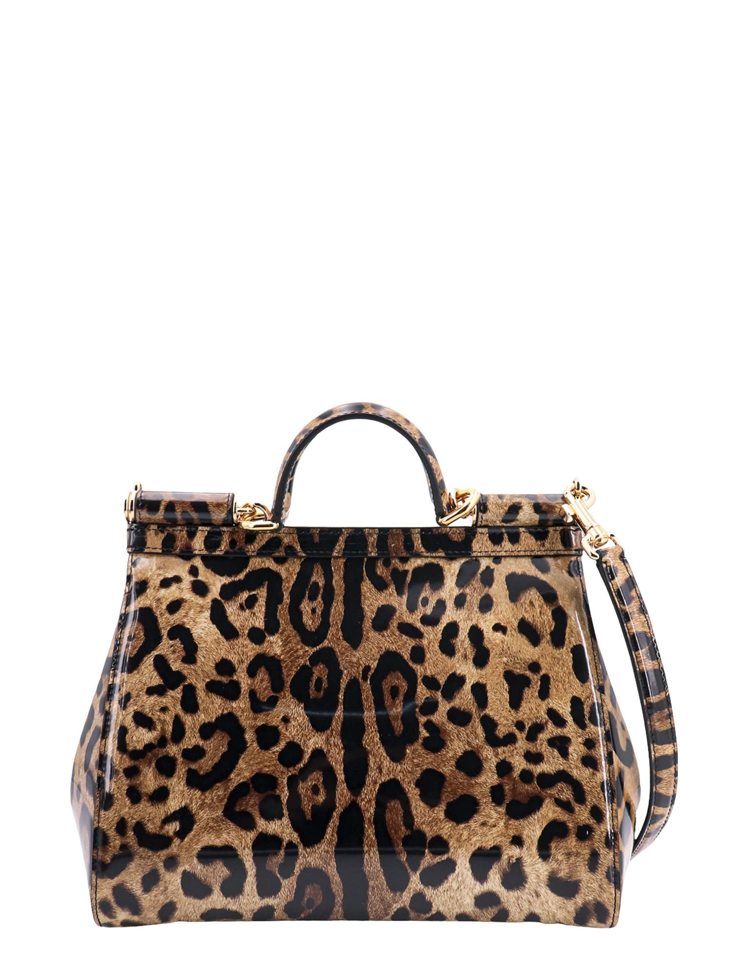 Shop Dolce & Gabbana Sicily Handbag In Brown