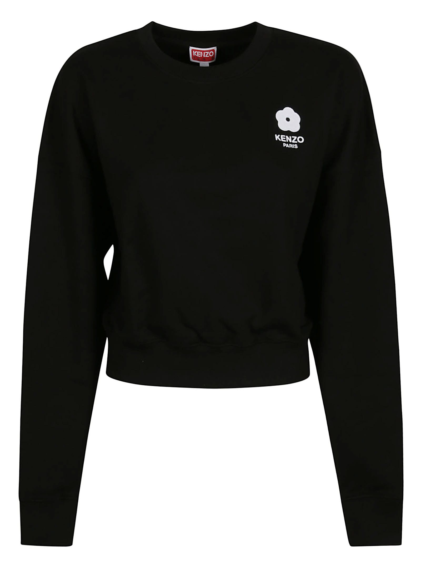 Shop Kenzo Boke 2.0 Cropped Sweatshirt In J Noir