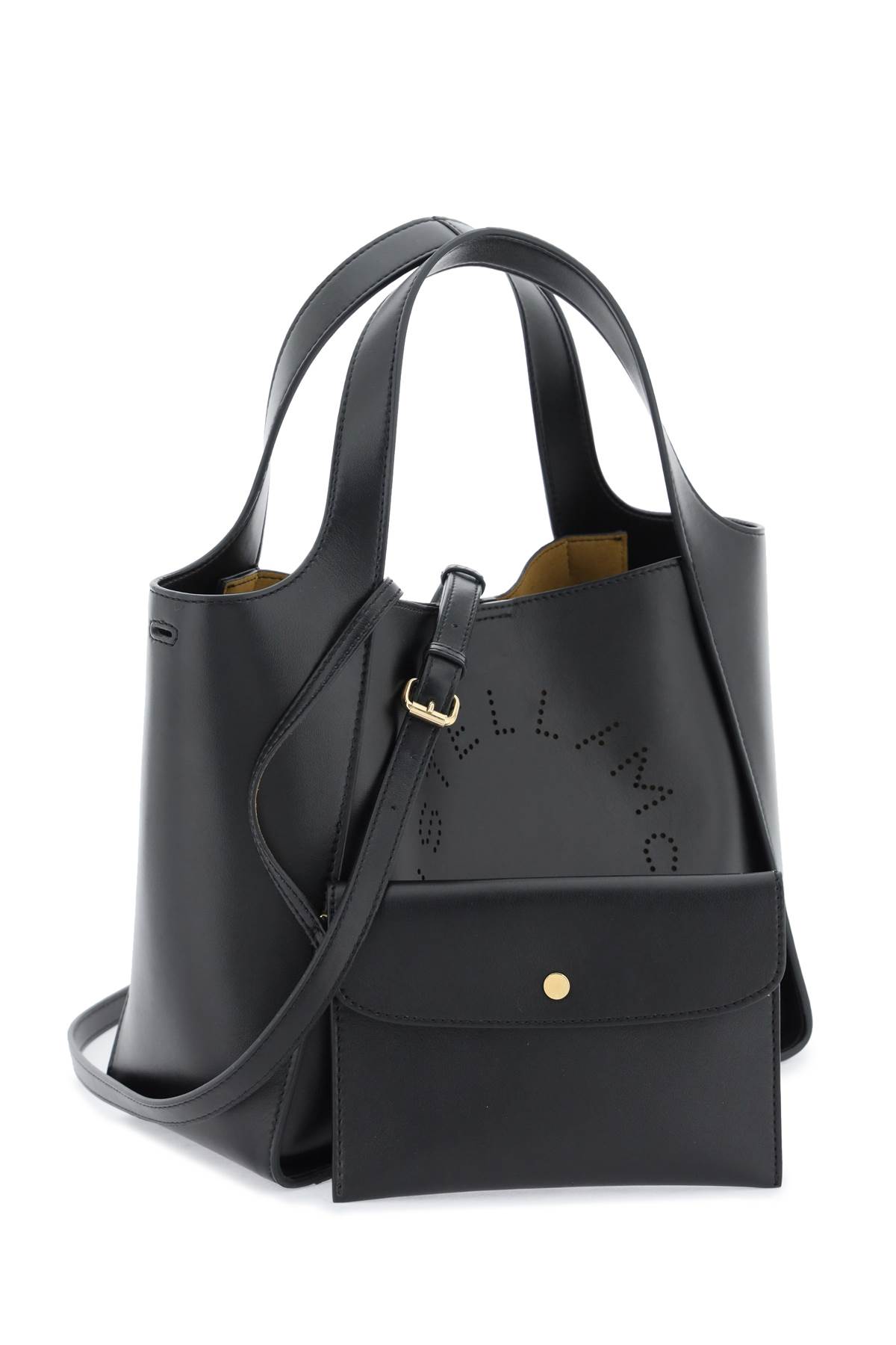 Shop Stella Mccartney Stella Logo Tote Bag In Black (black)