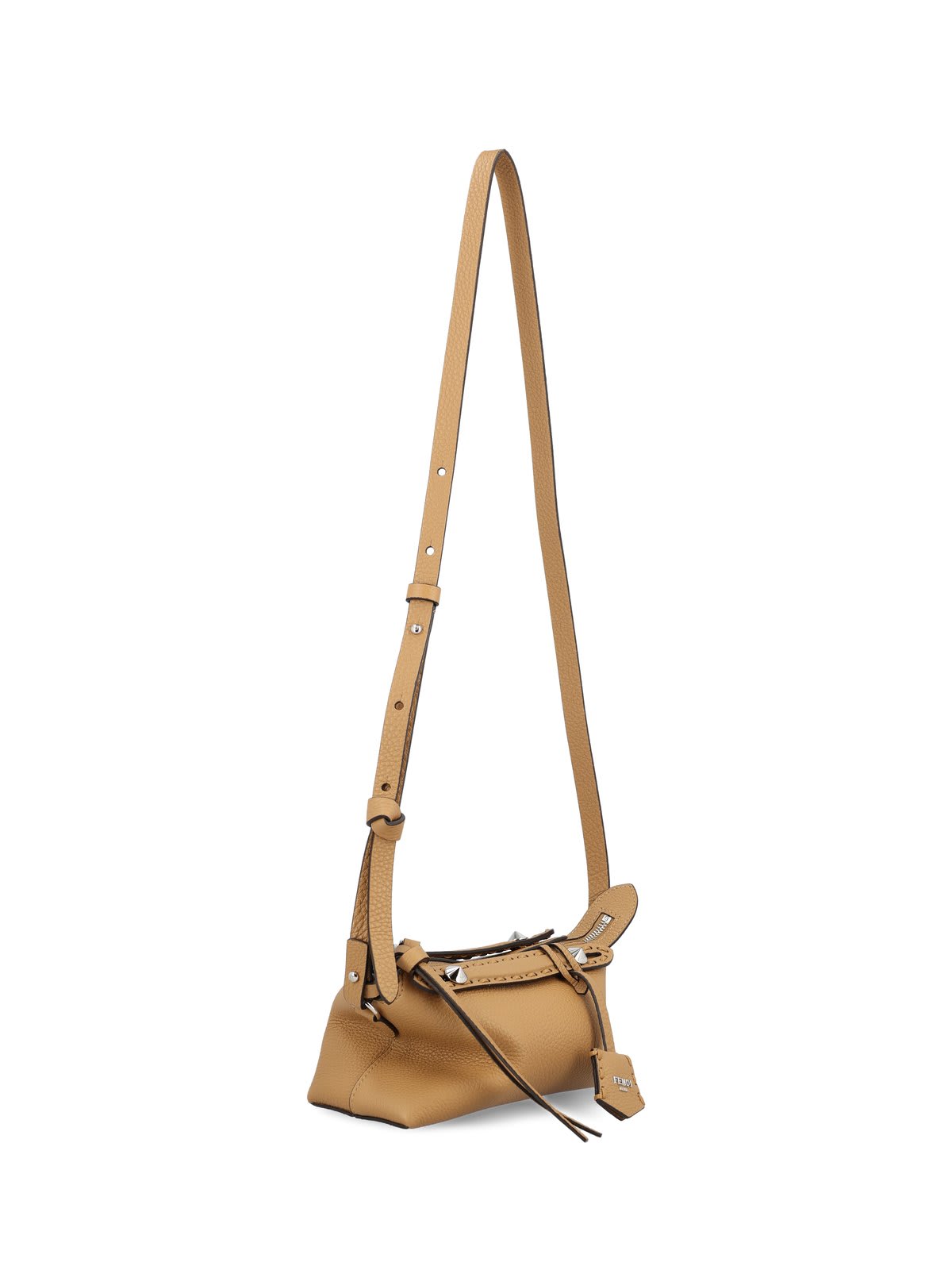 Shop Fendi By The Way Soft Mini Selleria Shoulder Bag In Emr Cappuccino