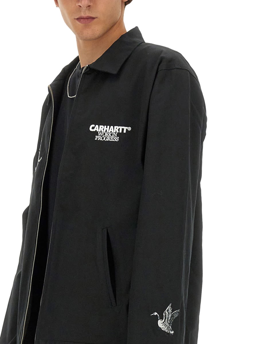 Shop Carhartt Jacket Ducks In Black