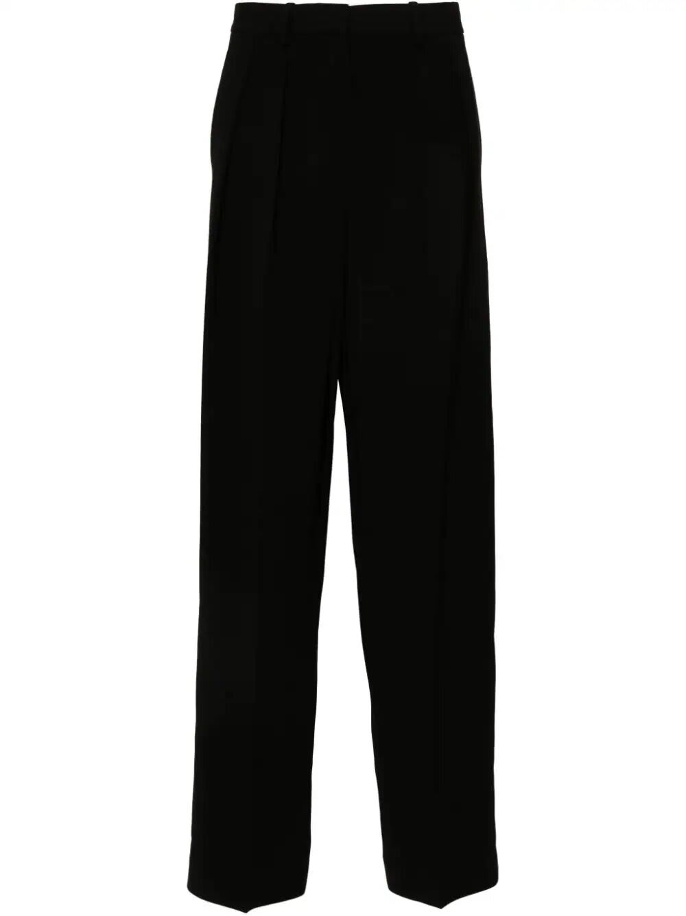 Shop Theory Double Pleats Pant In Black