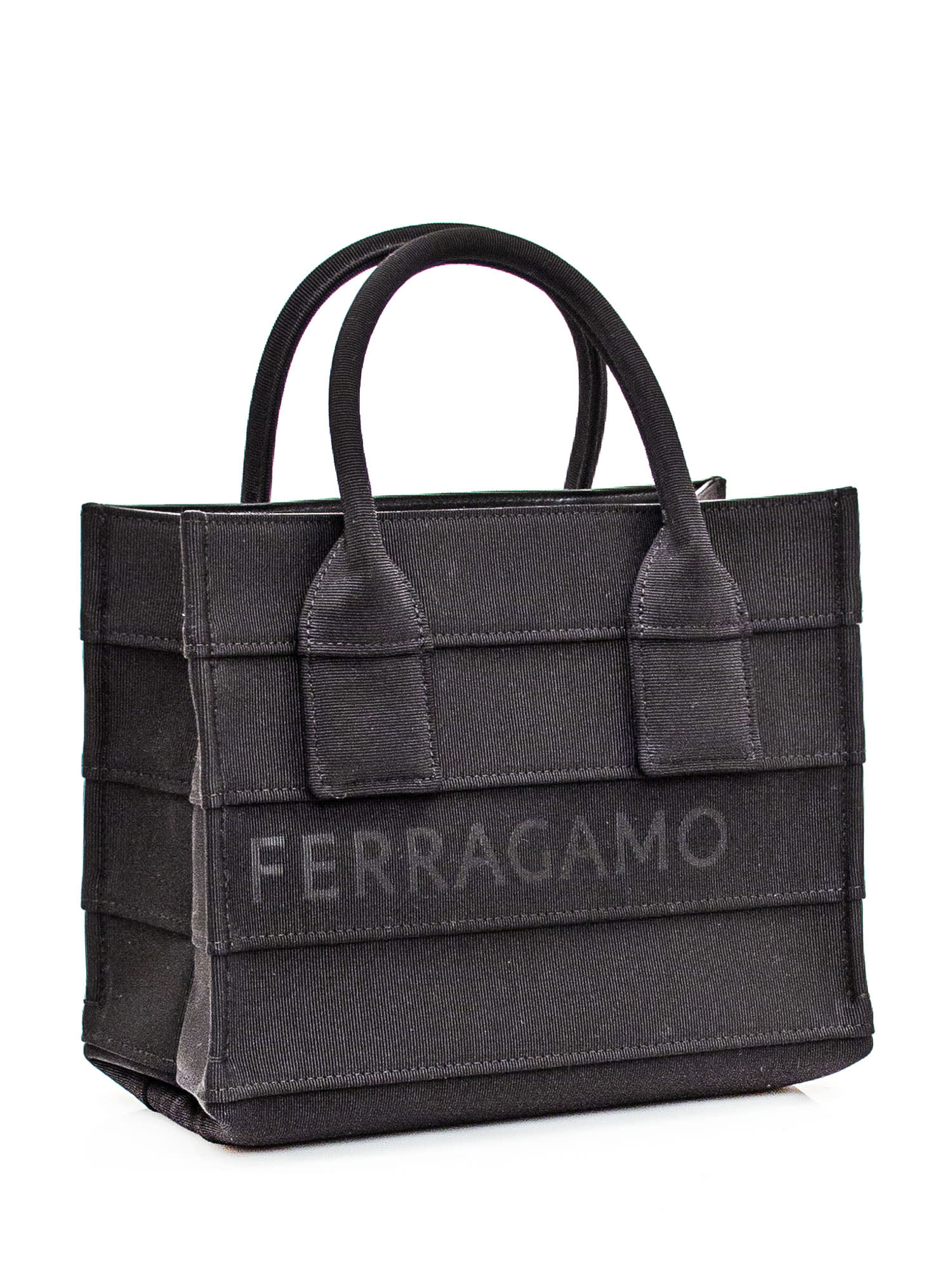 Shop Ferragamo Tote S Bag In Nero