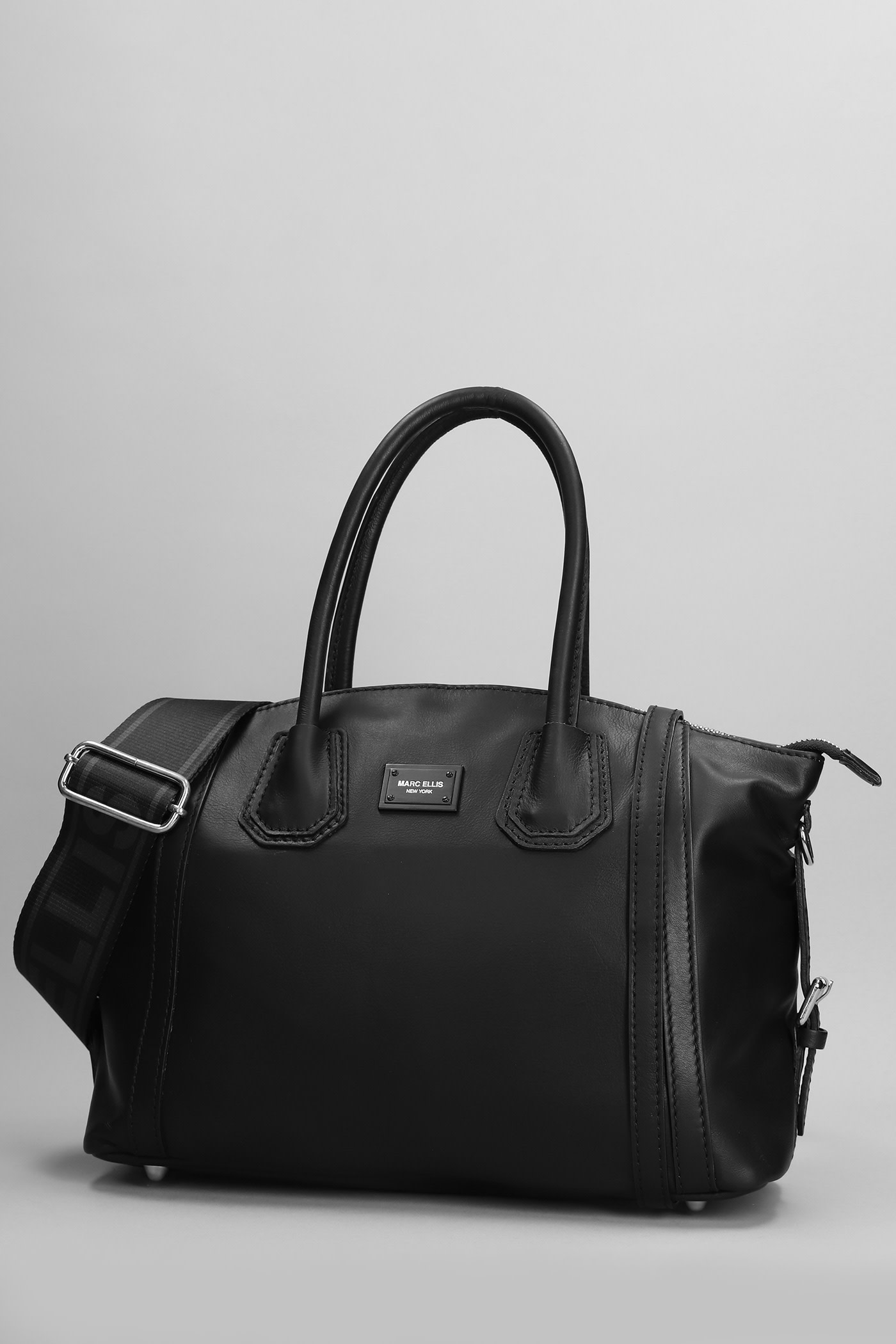 Shop Marc Ellis Roxana M Sa Shoulder Bag In Black Faux Leather