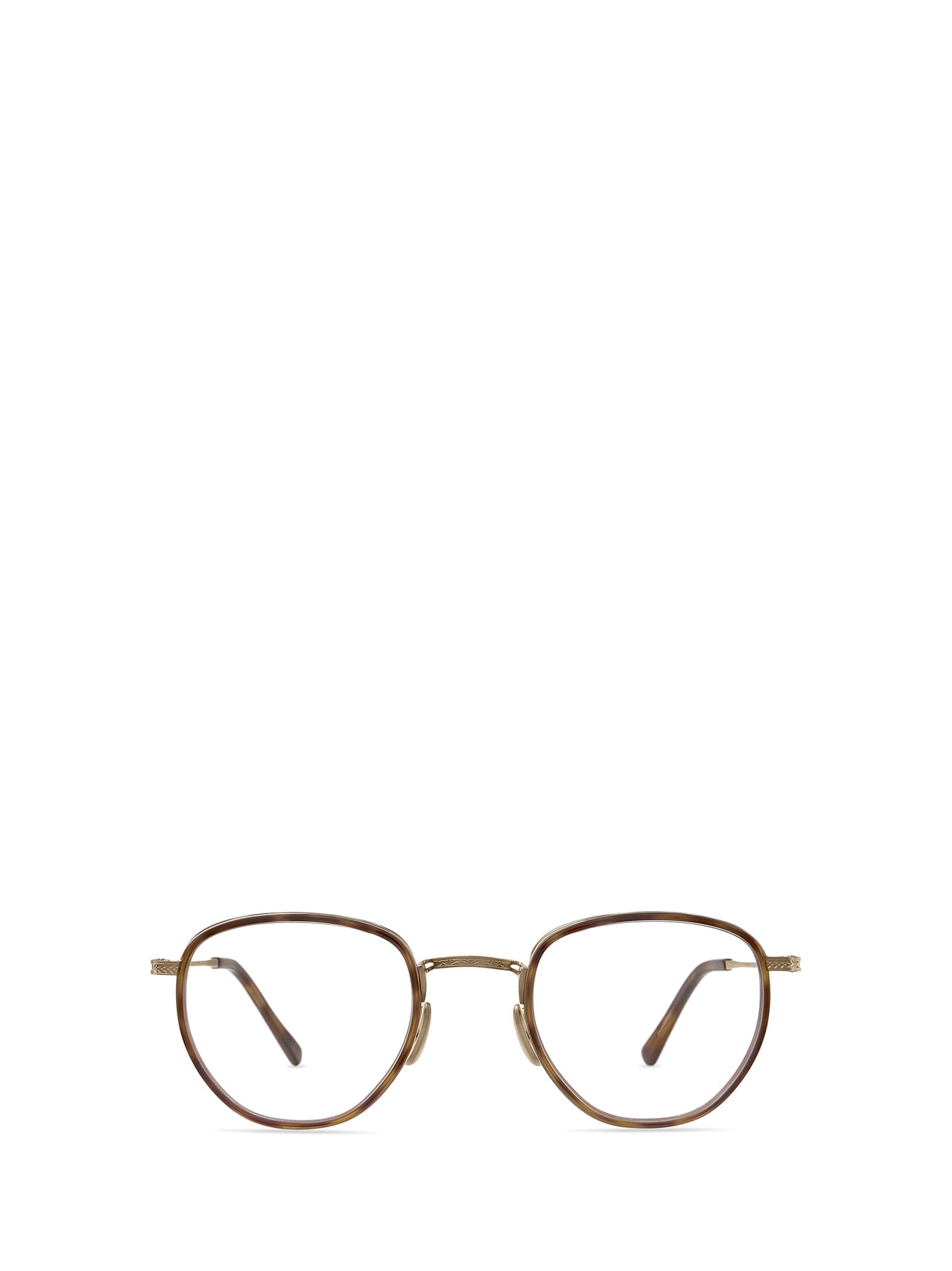 Shop Mr Leight Roku C Yellowjacket Tortoise-gold Glasses
