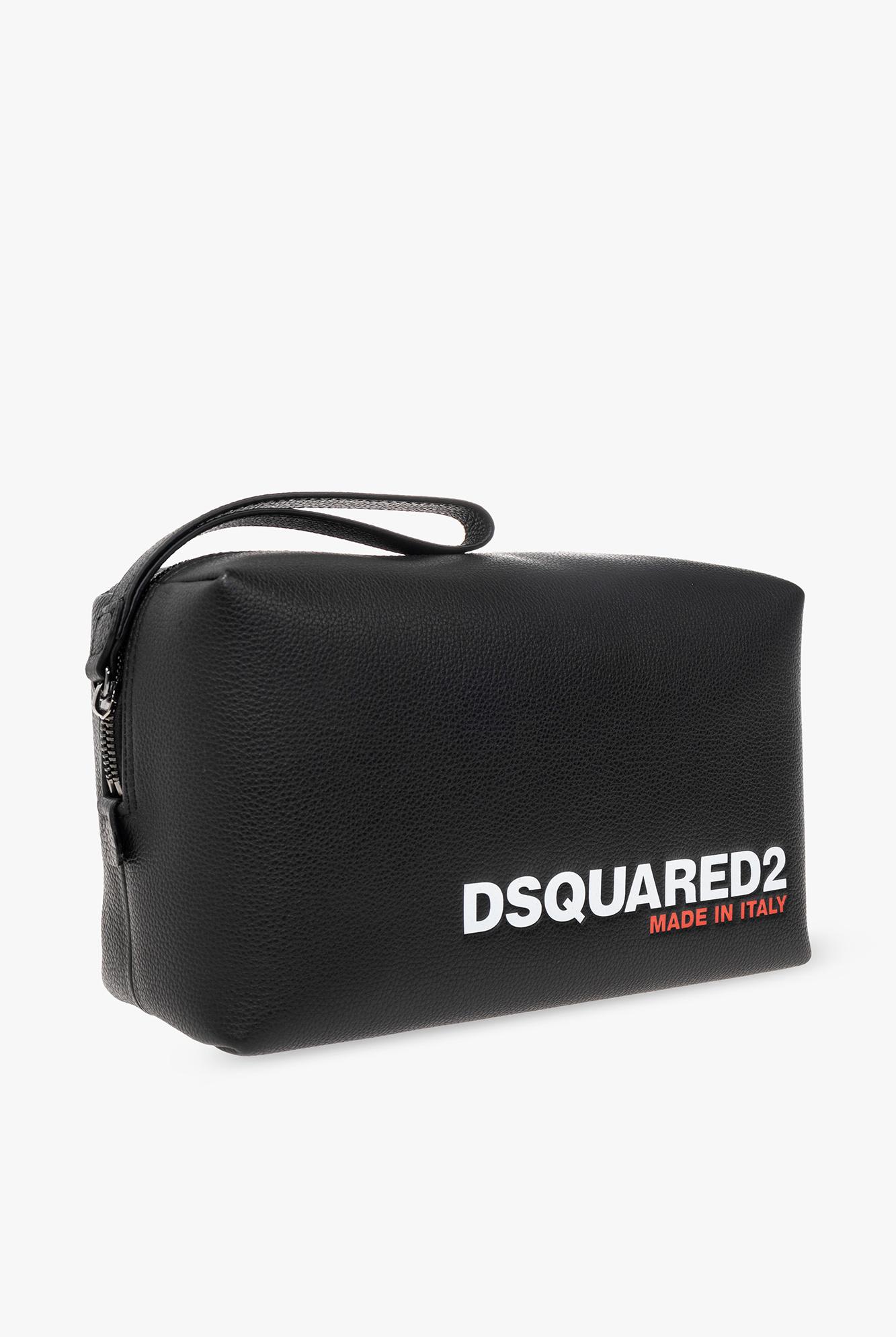 Shop Dsquared2 Wash Bag With Logo In Black