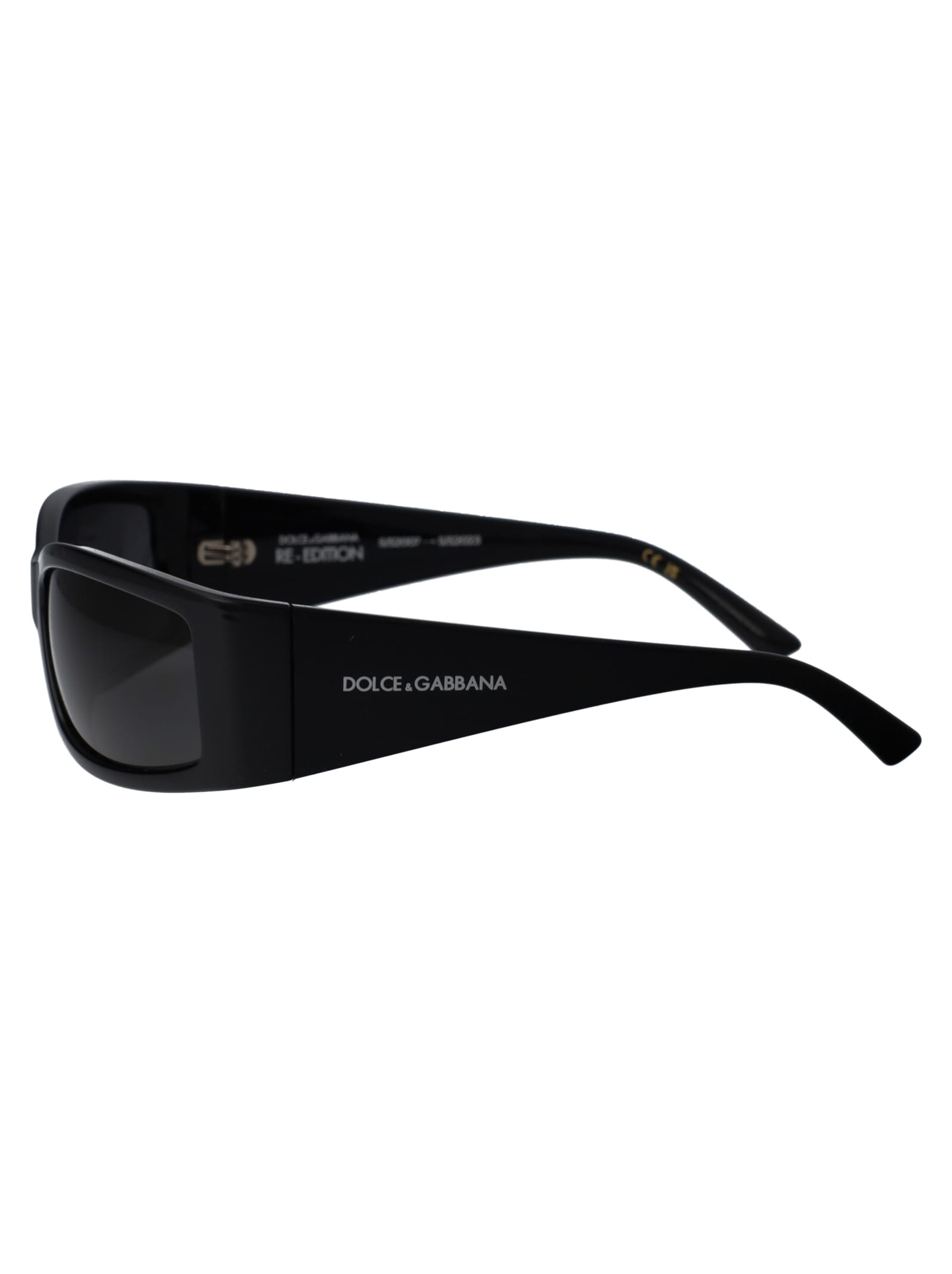 Shop Dolce &amp; Gabbana Eyewear 0dg6188 Sunglasses In 501/87 Black