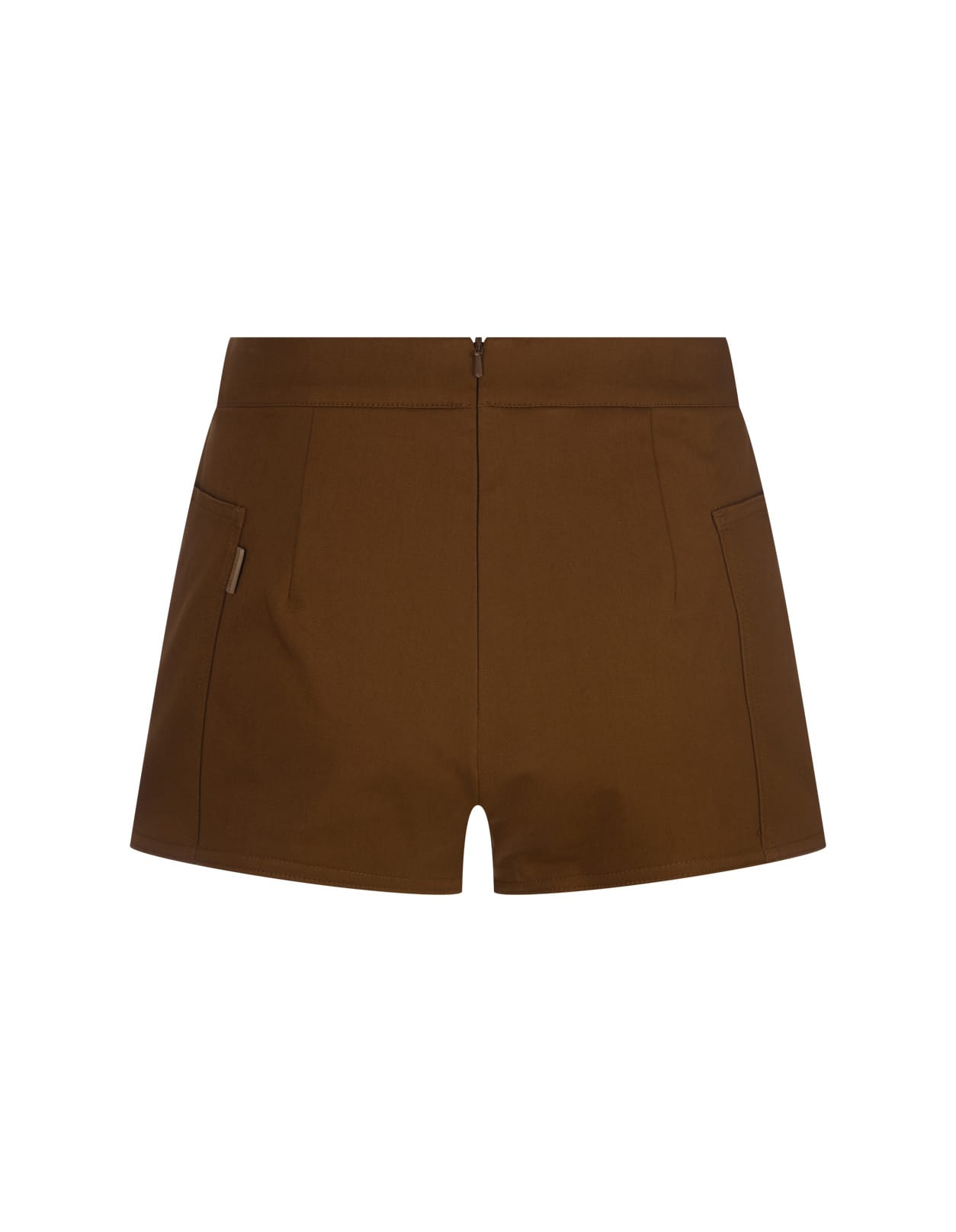 Shop Max Mara Light Brown Riad Shorts