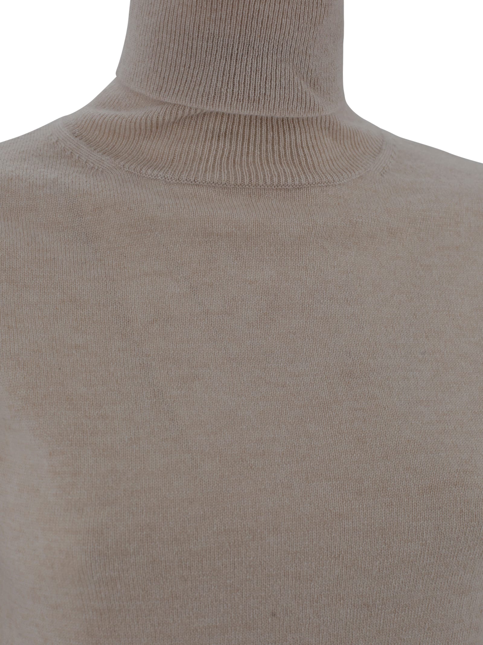 Max Mara Turtleneck Jumper In Brown