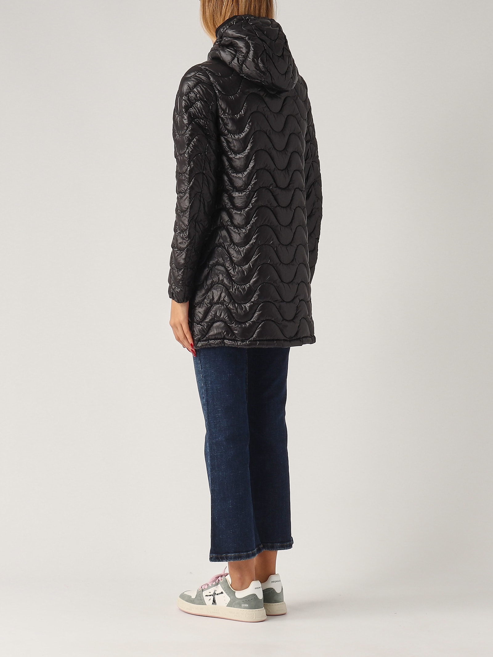 Shop K-way Sophie Quilted Warm Jacket In Nero