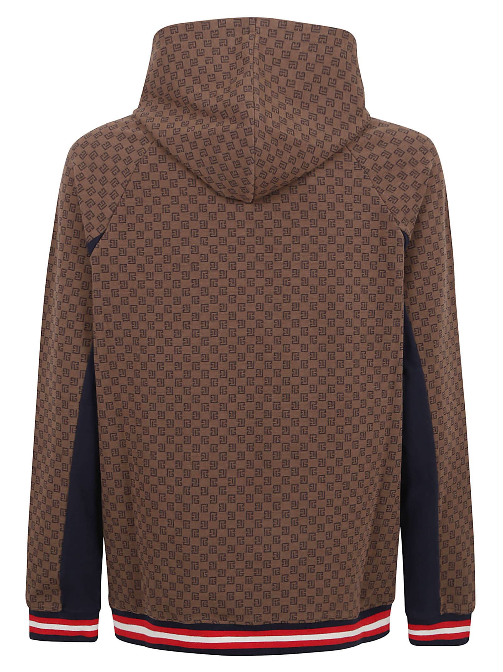 Balmain Mini Monogram Jacquard Hoodie