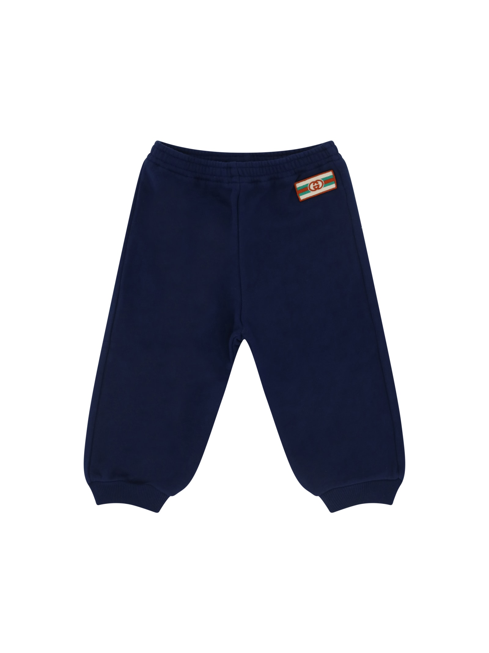 Gucci Babies' Pants For Boy In Prussian Blue