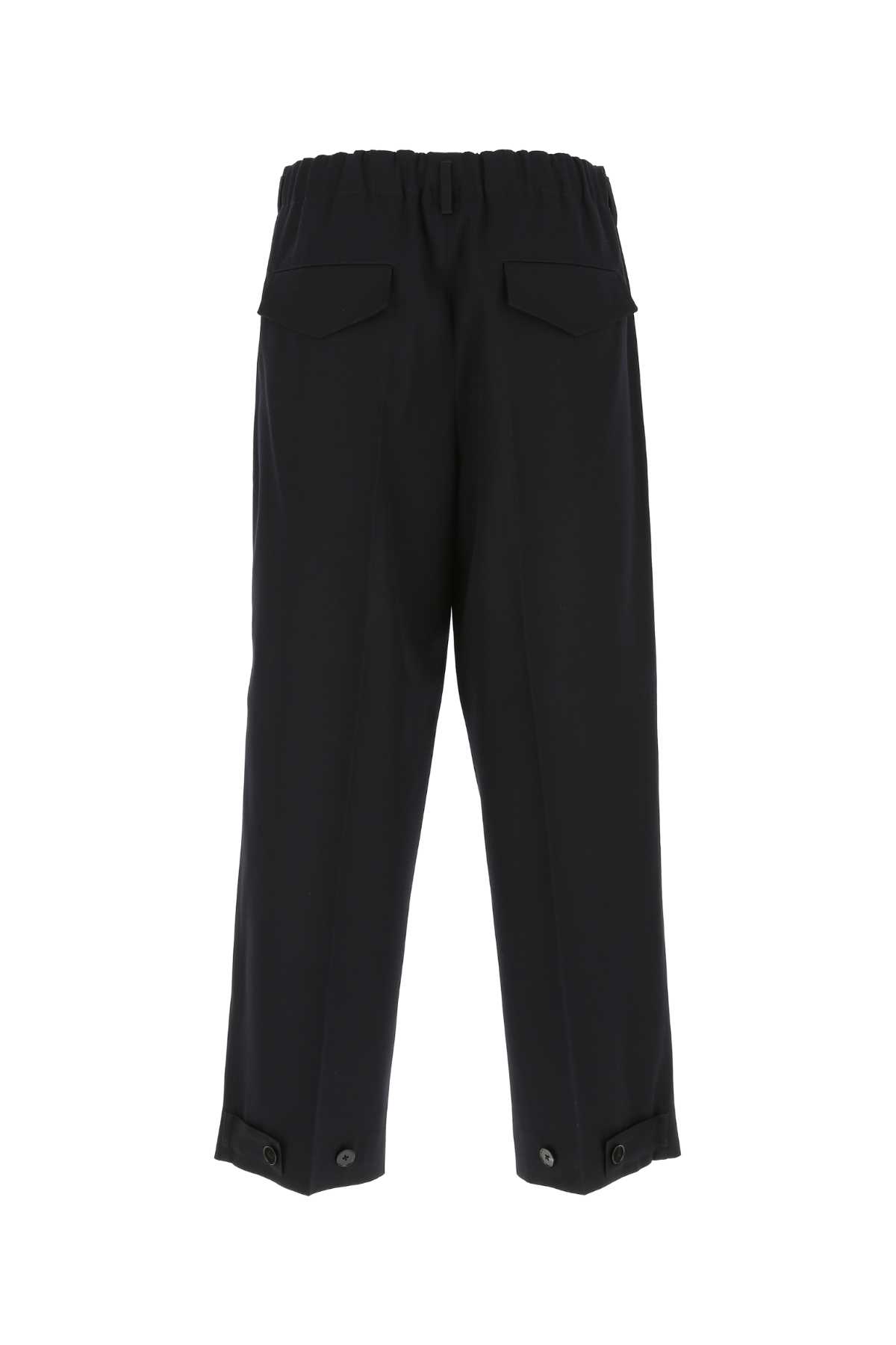 Shop Jil Sander Midnight Blue Wool Pant In 401