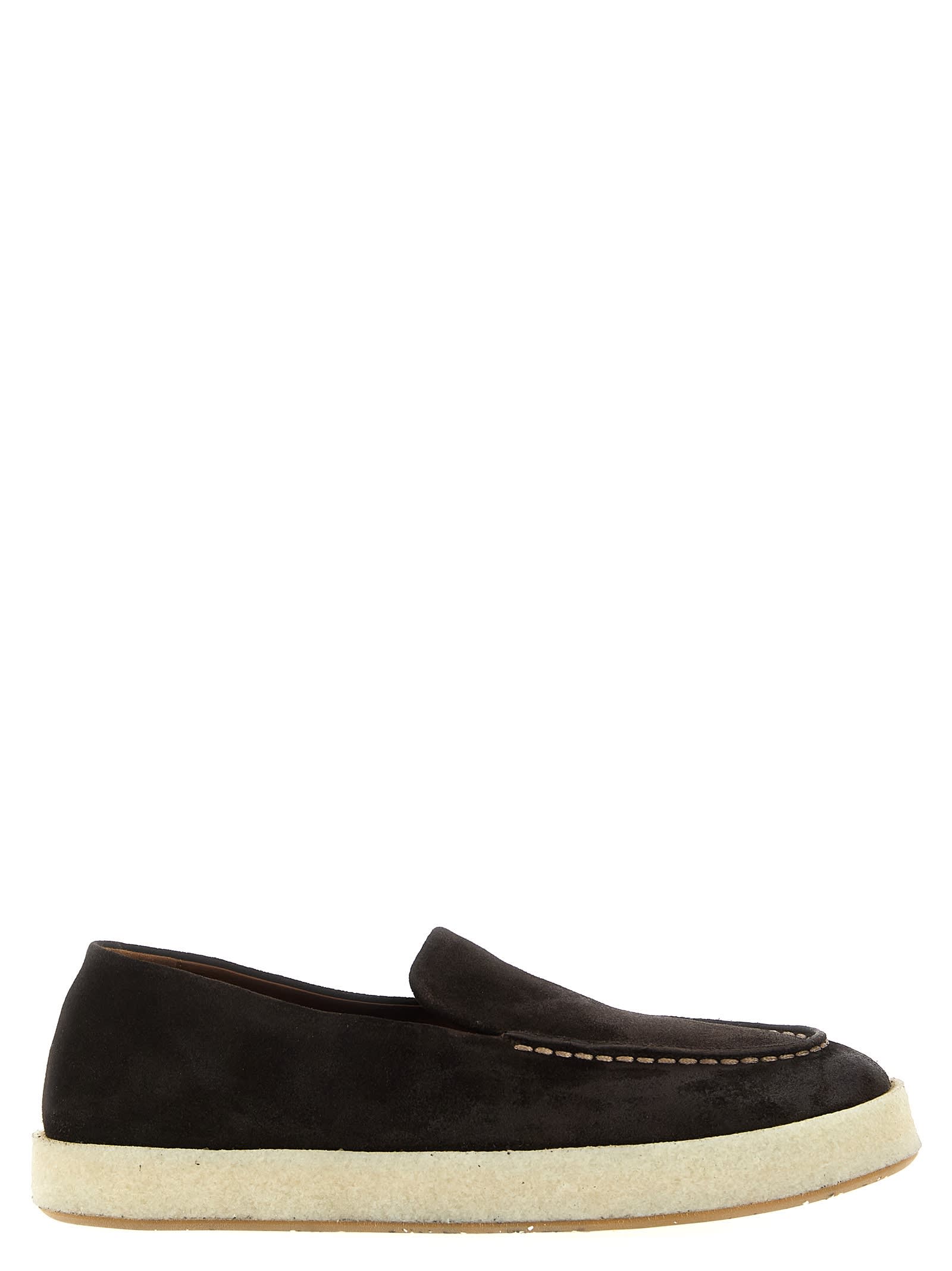 Marsèll Cassablocco Reversed Leather Loafers In Brown
