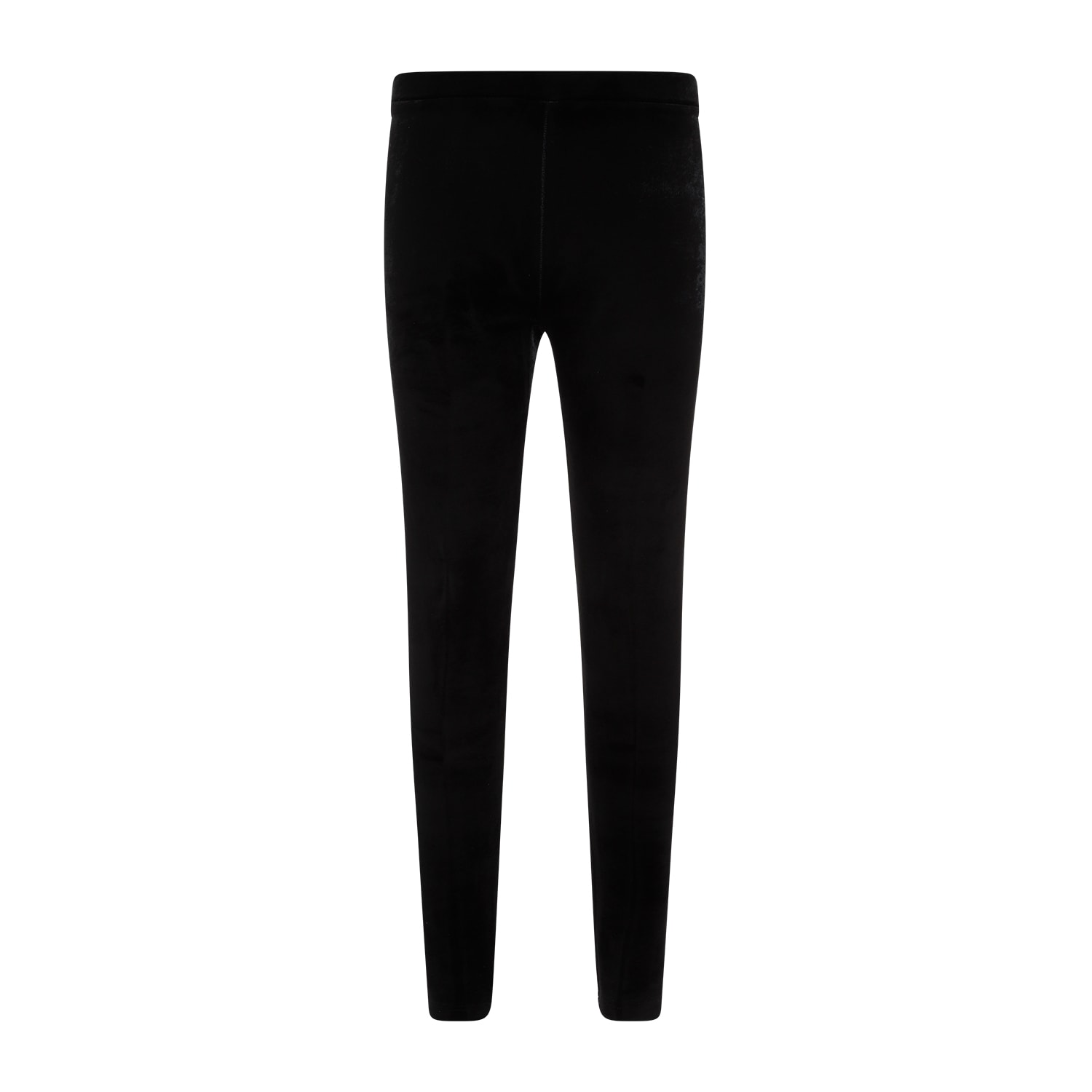 Shop Balenciaga Velvet Leggings In Black