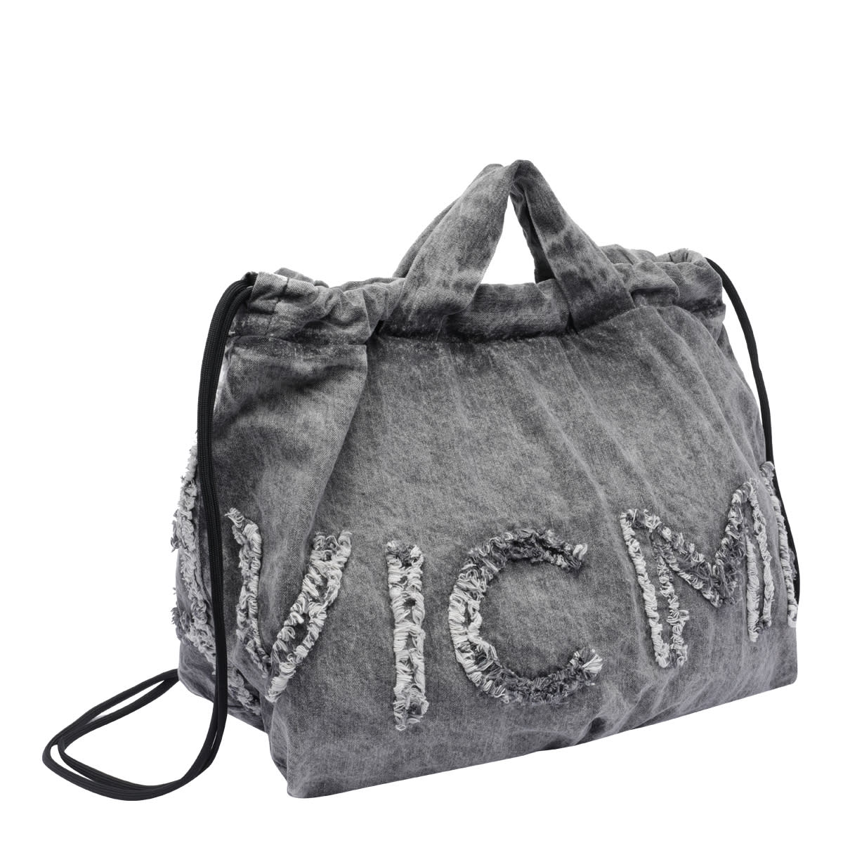 VIC MATIE PENELOPE DENIM LOGO BACKPACK BAG