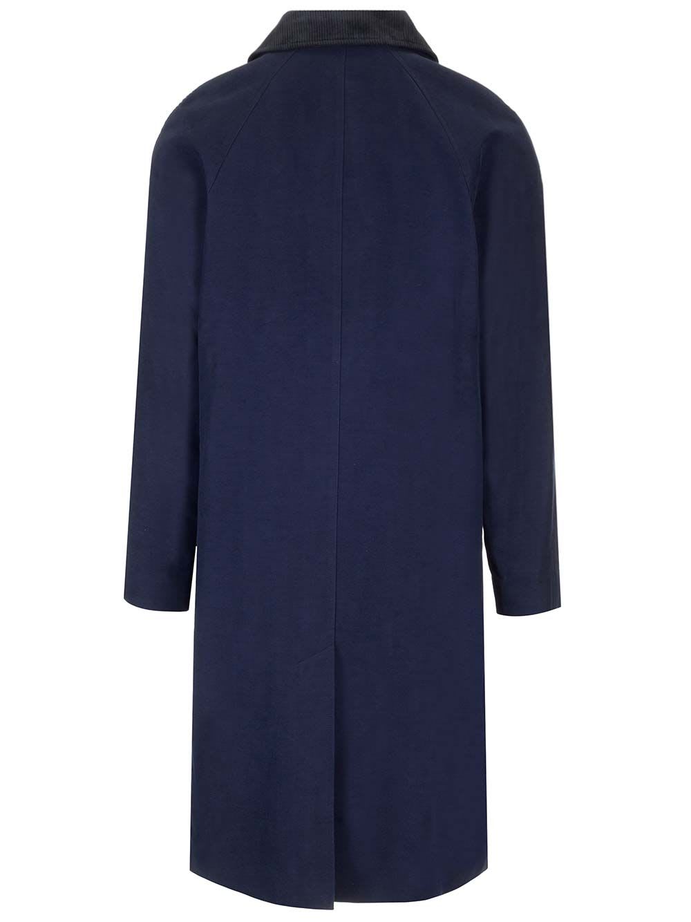 Shop Apc Gaspard Mac Jacket In Blue