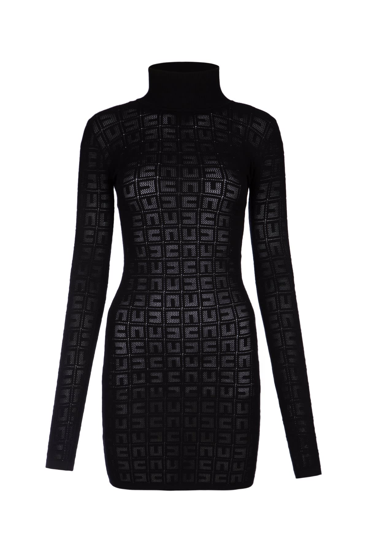 Shop Elisabetta Franchi Abito Maglia In Nero