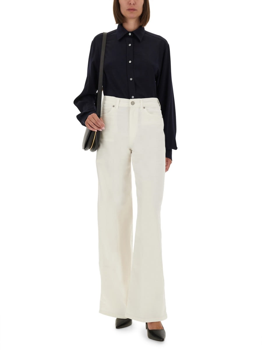 Moschino Cotton Shirt In Blue