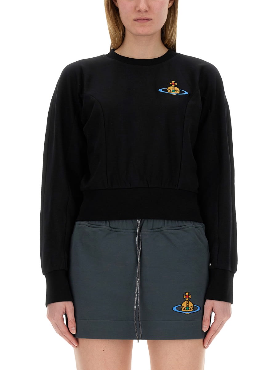 Shop Vivienne Westwood Sweatshirt Cynthia In Black