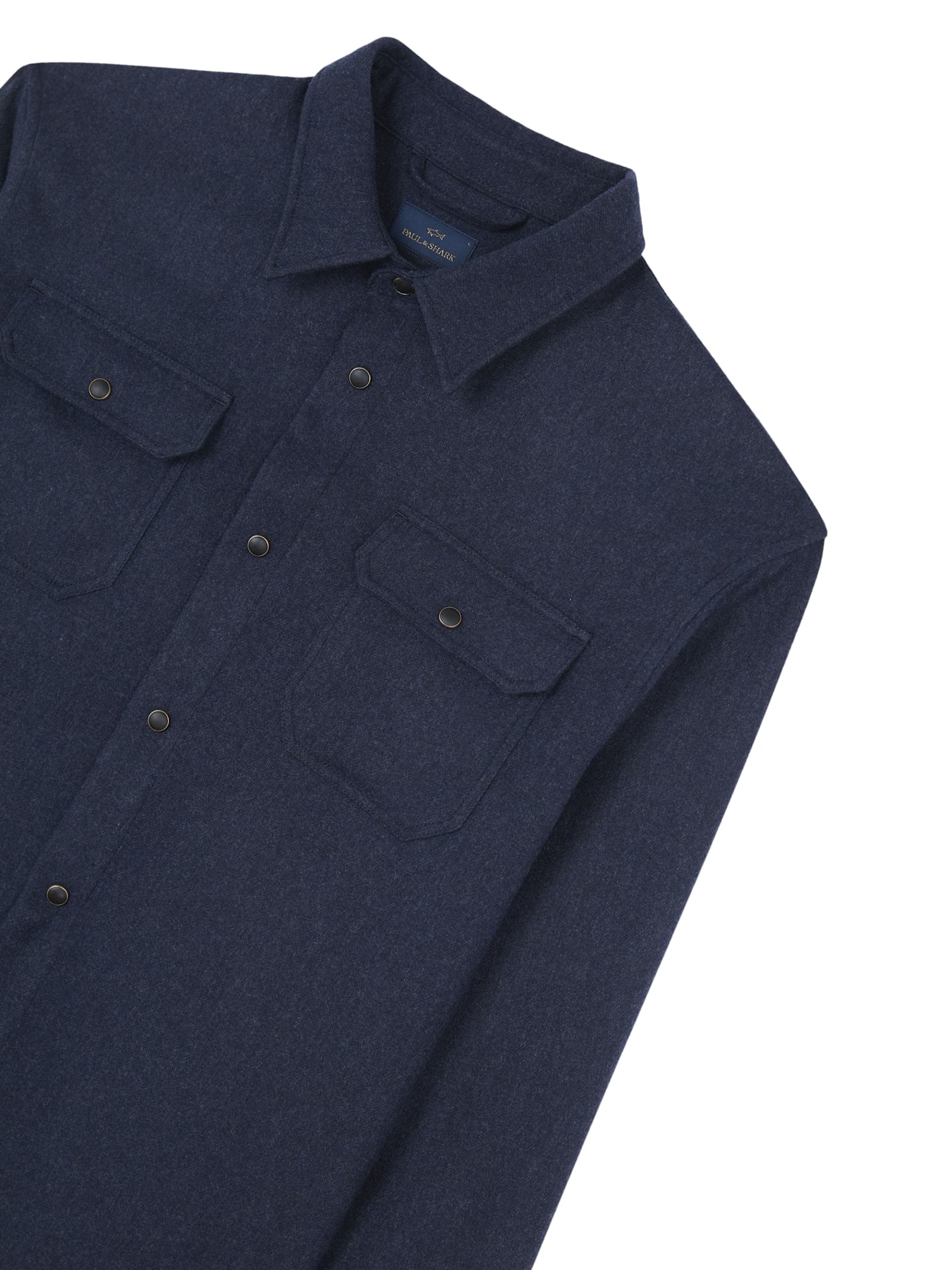 Paul&shark Wool Blend Jacket In Blue