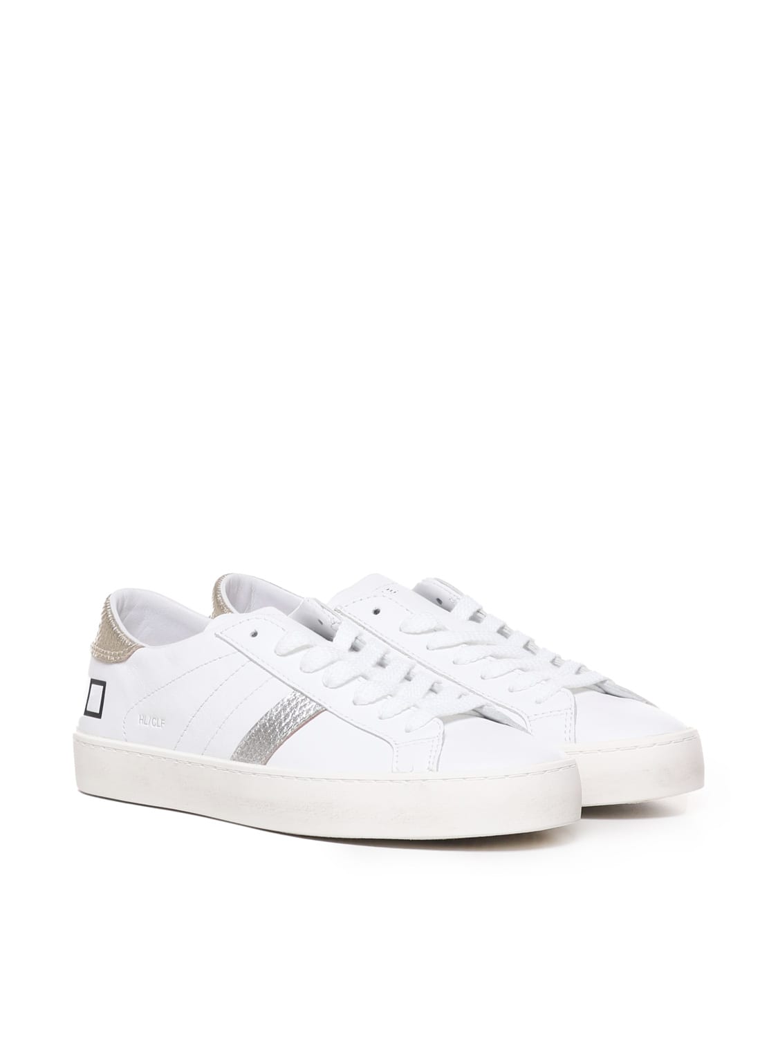 D.a.t.e. Hill Low Sneakers In White-platinum | ModeSens