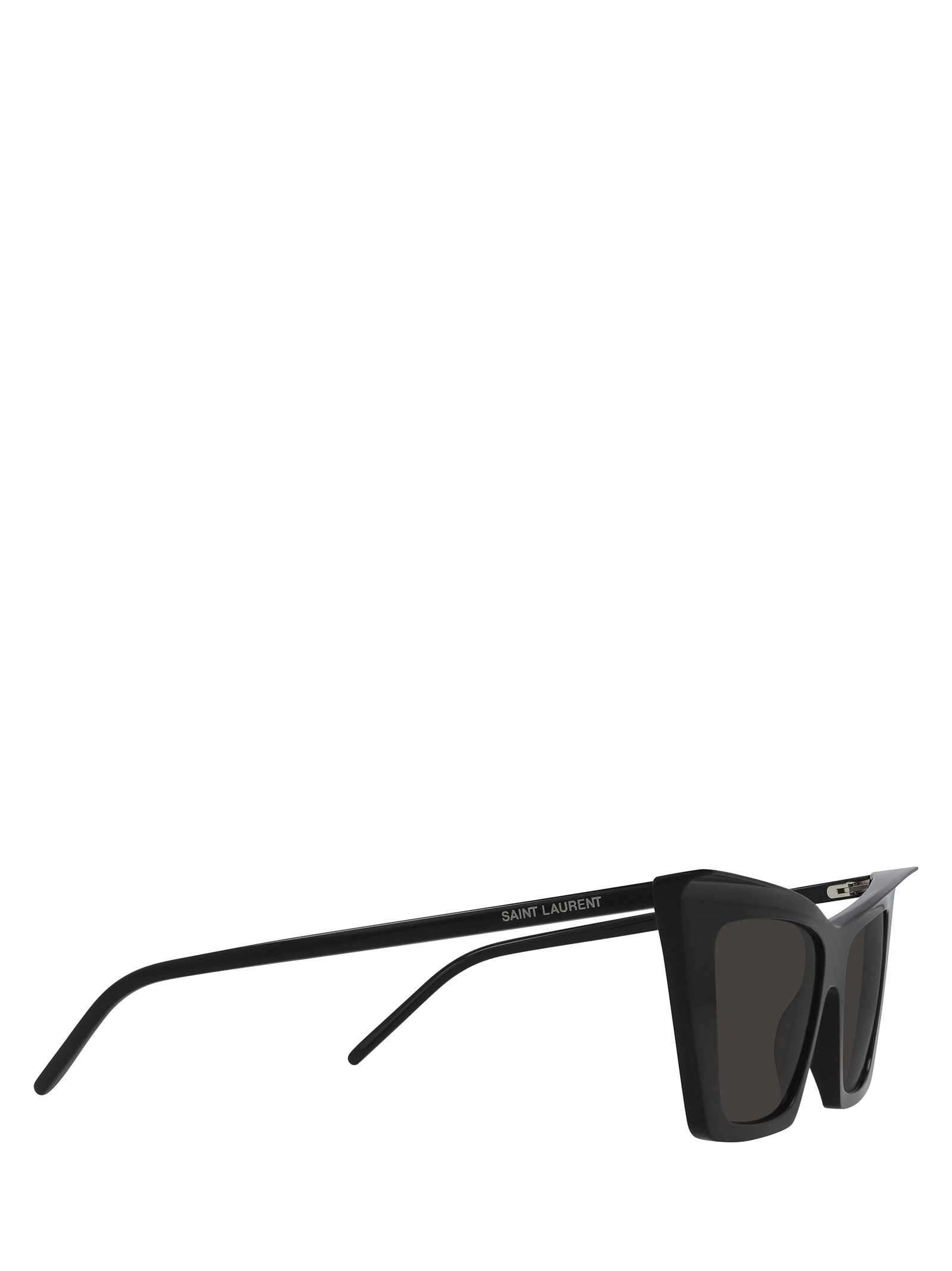 Shop Saint Laurent Sl 372 Black Sunglasses