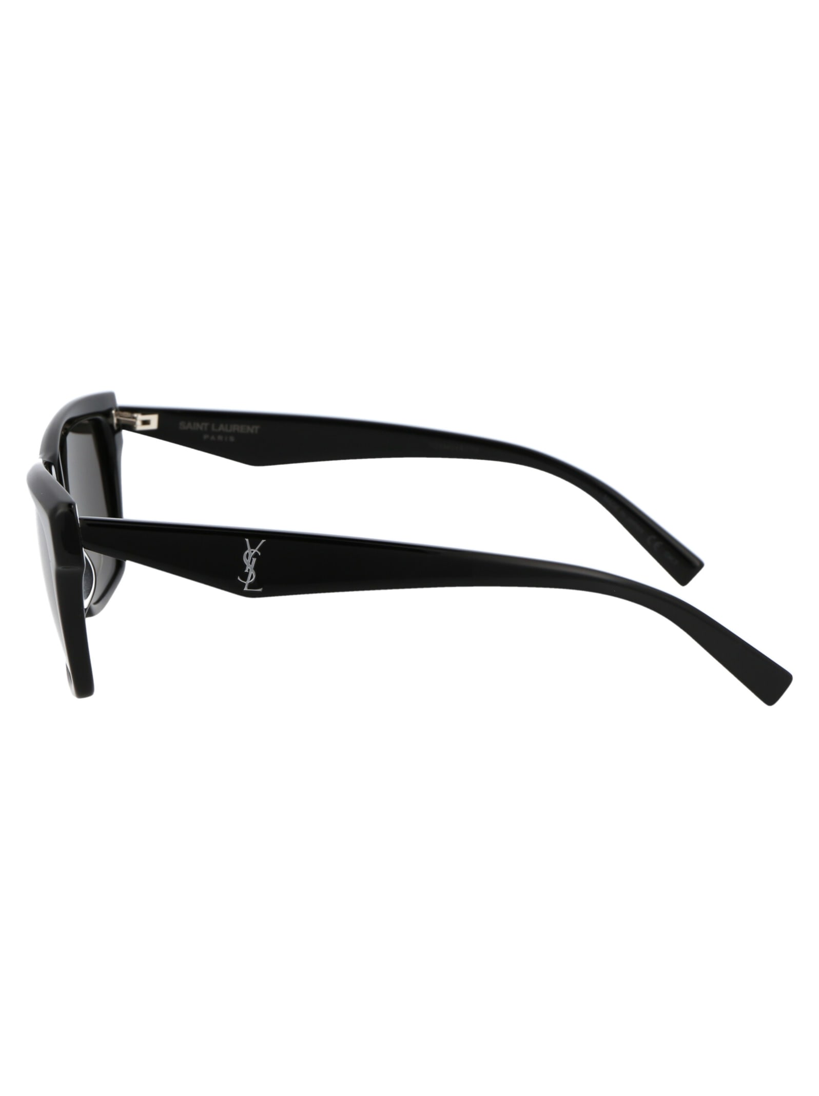 Shop Saint Laurent Sl M104 Sunglasses In 002 Black Black Black