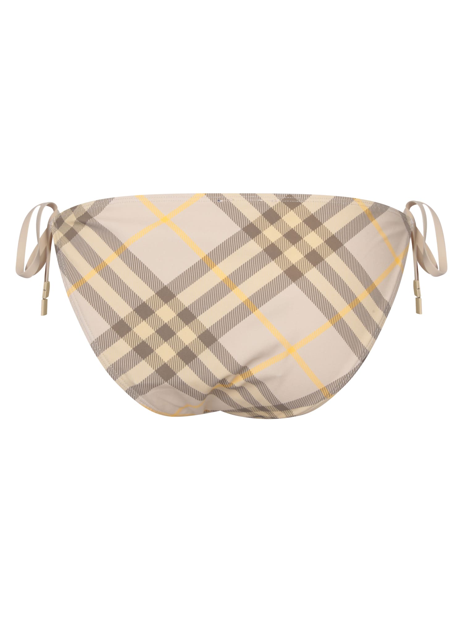 Shop Burberry Beige Check Bikini Bottom