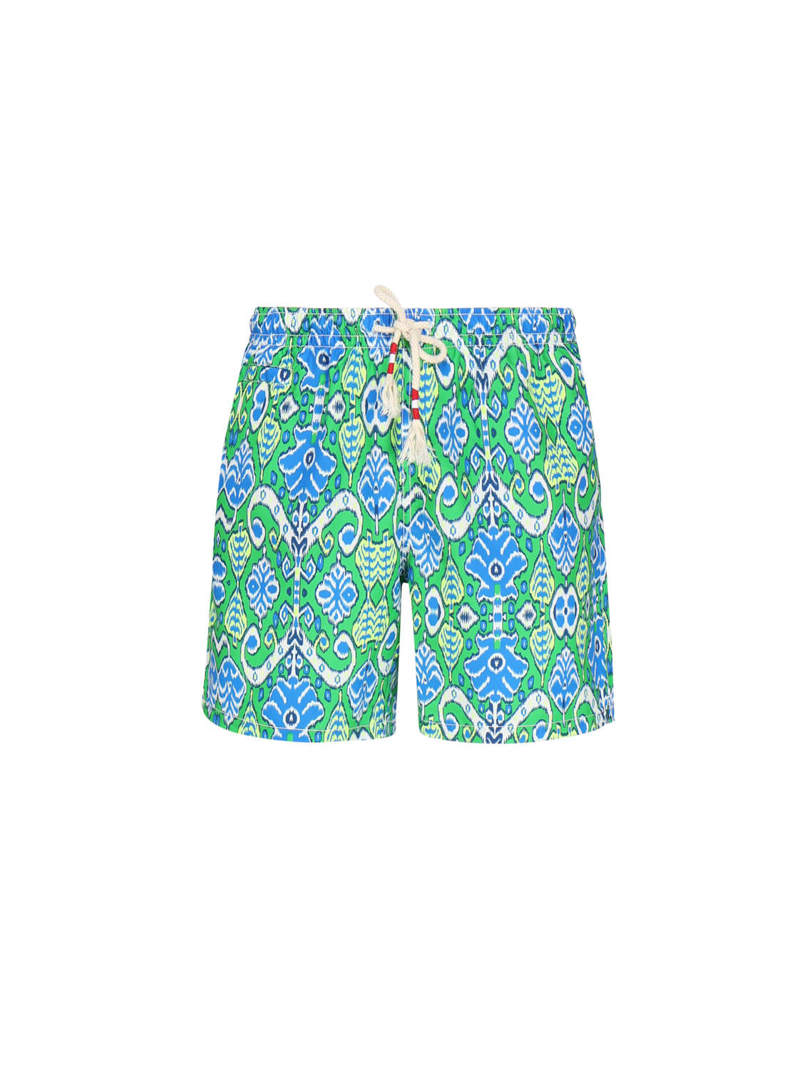 Mc2 Saint Barth Capri Boho Shorts Costume In Light Blue, Green