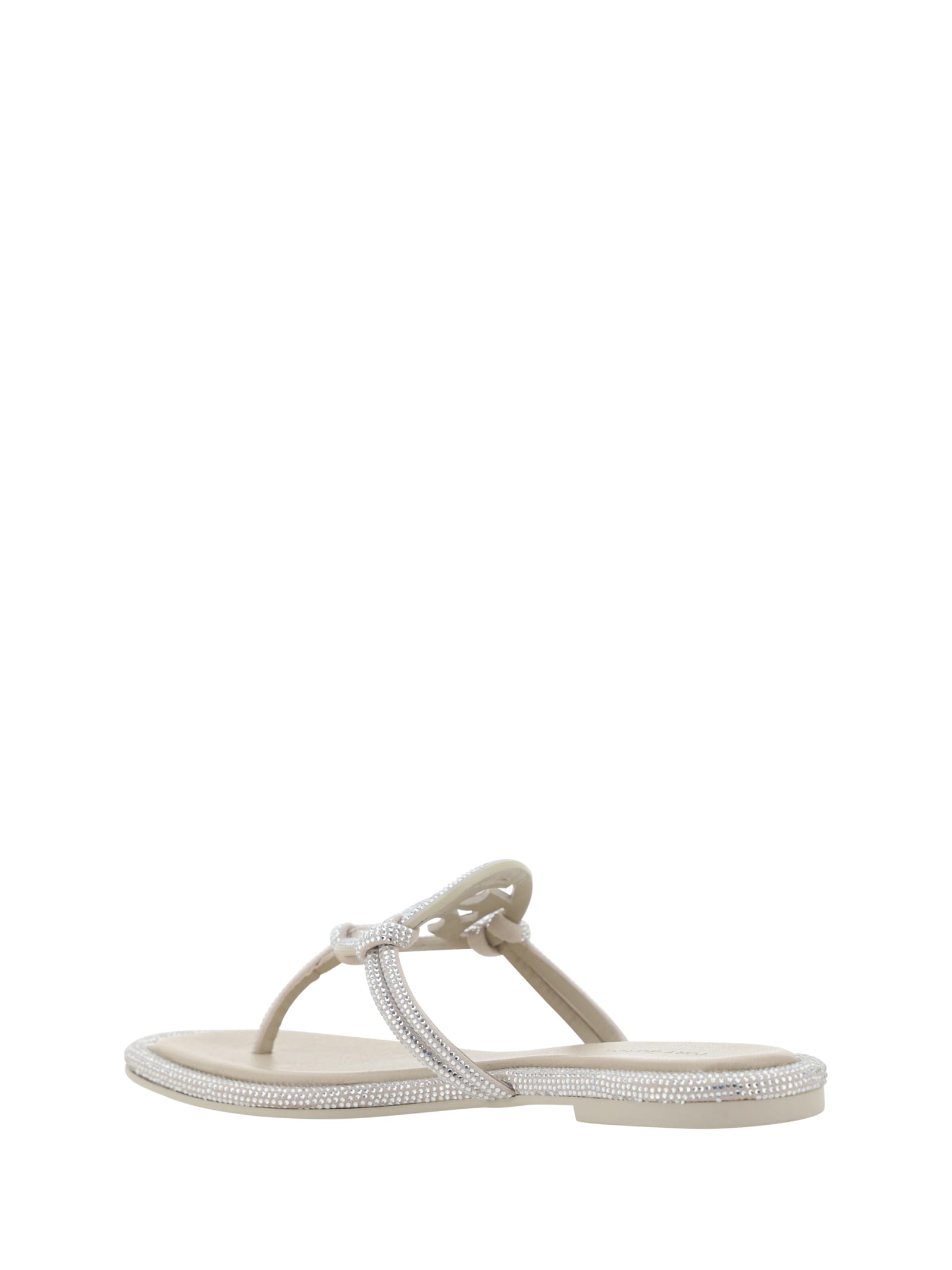 Shop Tory Burch Miller Sandals In Stone Gray