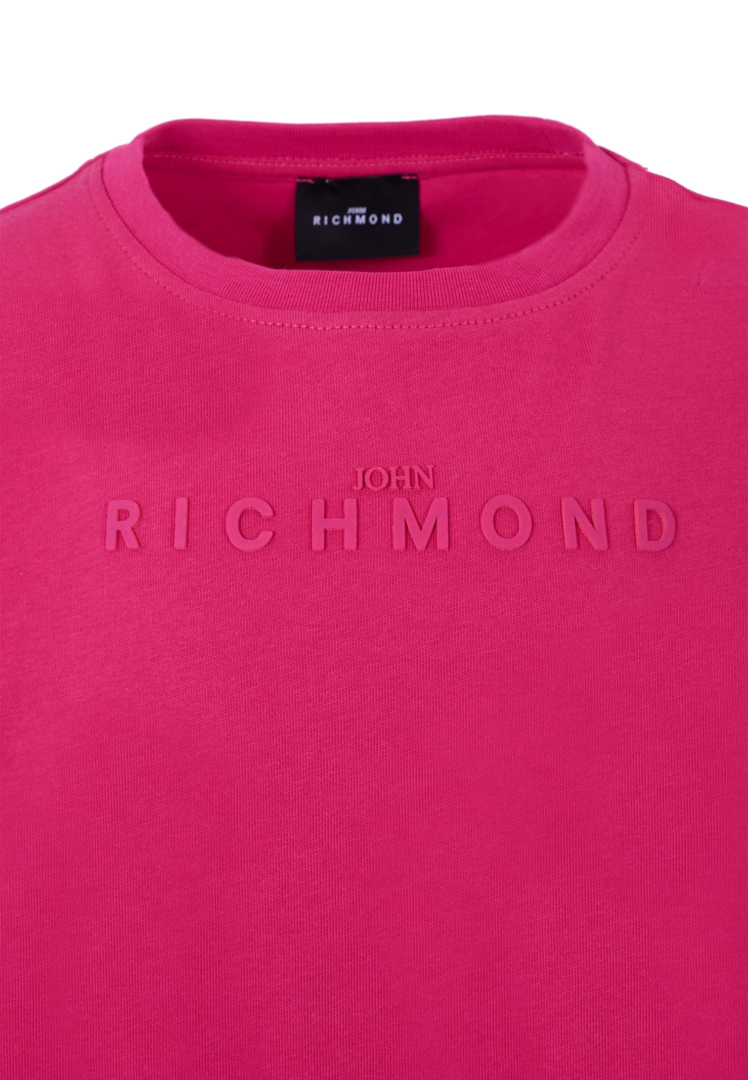 Richmond Pink T-shirt For Girl With Logo In Pink