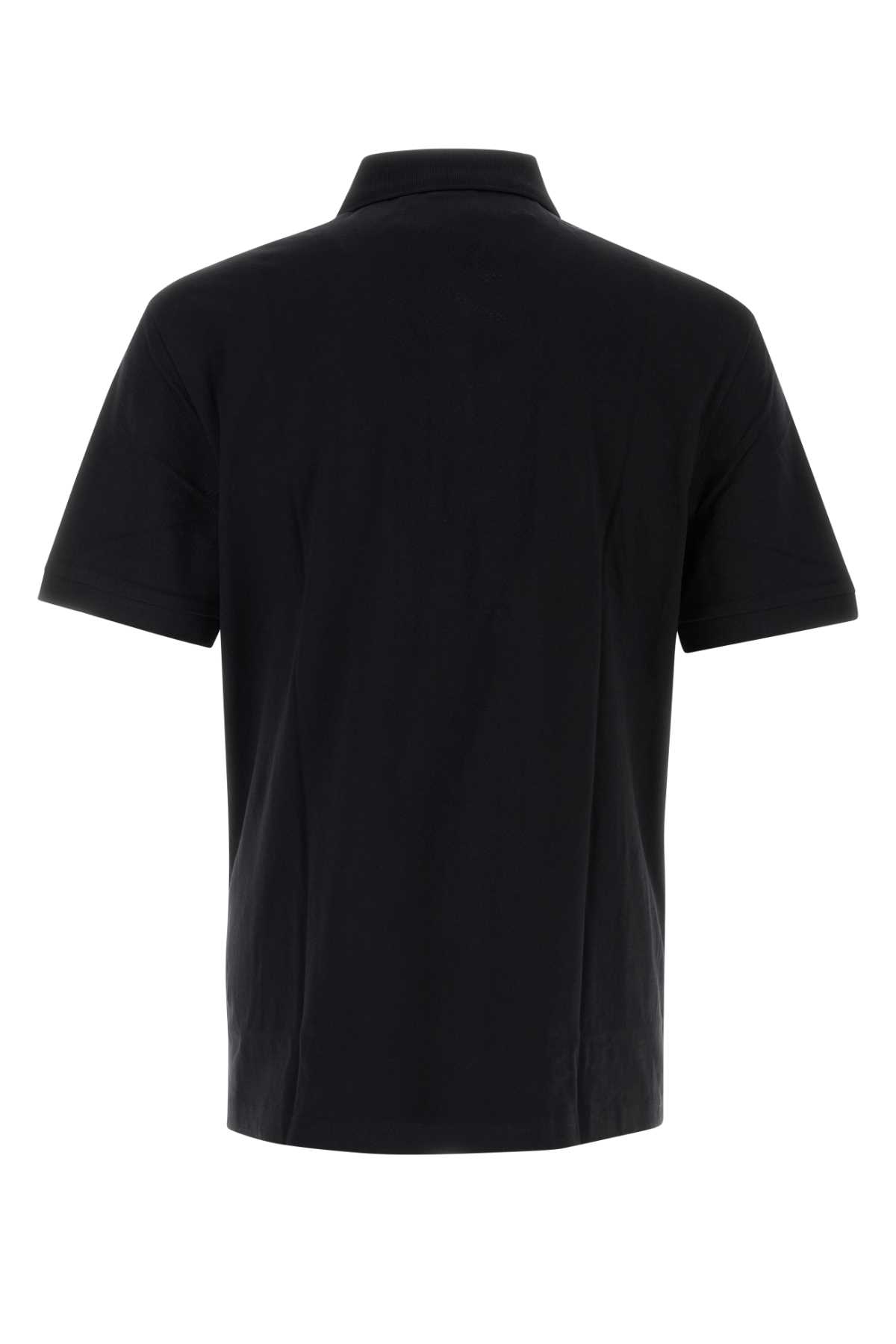 Hugo Boss Paddy Polo Shirt With Drop-needle Stitching In Black