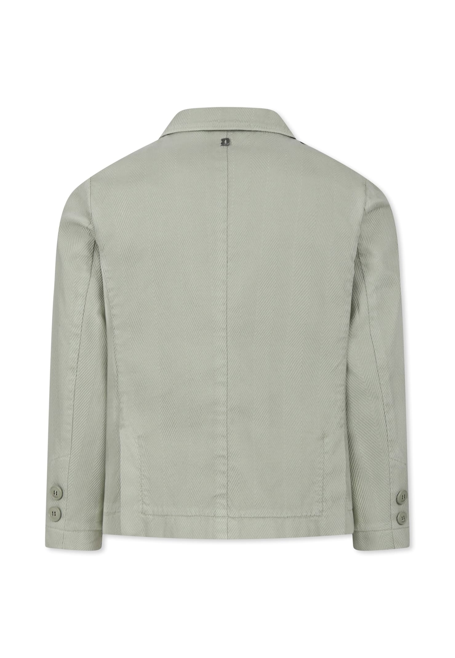 Shop Dondup Green Jacket For Boy With Logo