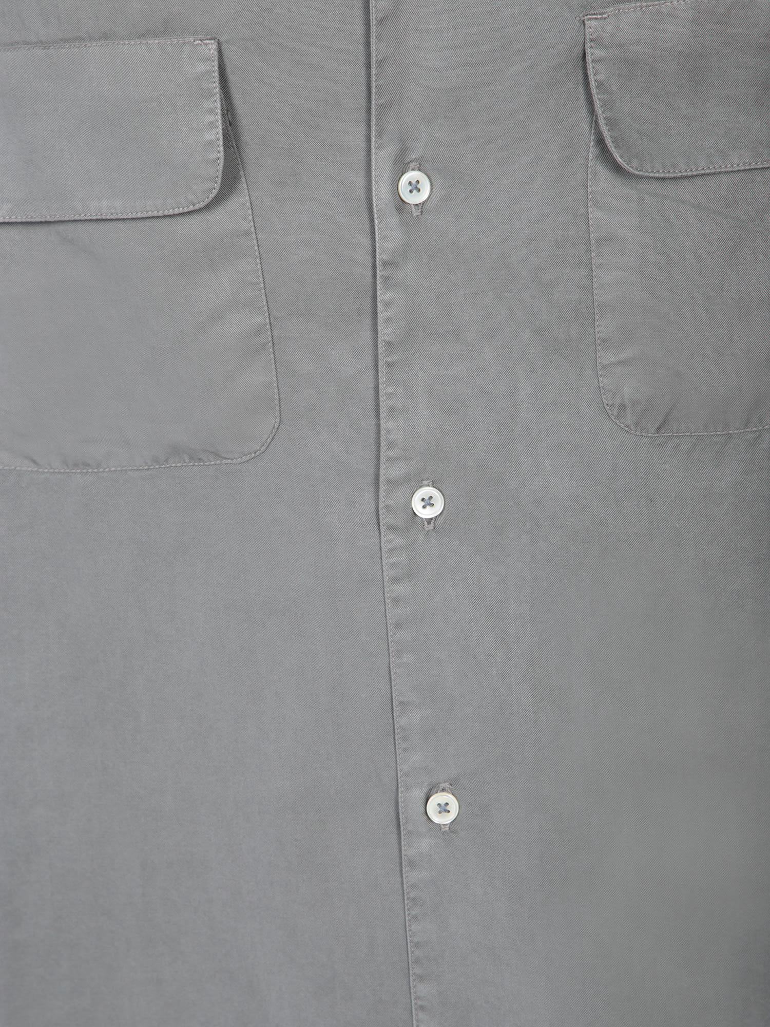 Shop Officine Generale Teal Tencel Shirt In Blue