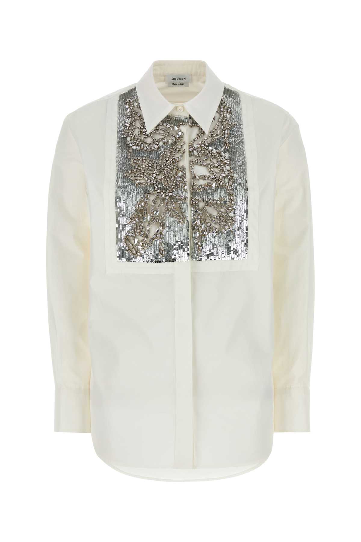 Alexander McQueen Crystal Embroidered Shirt