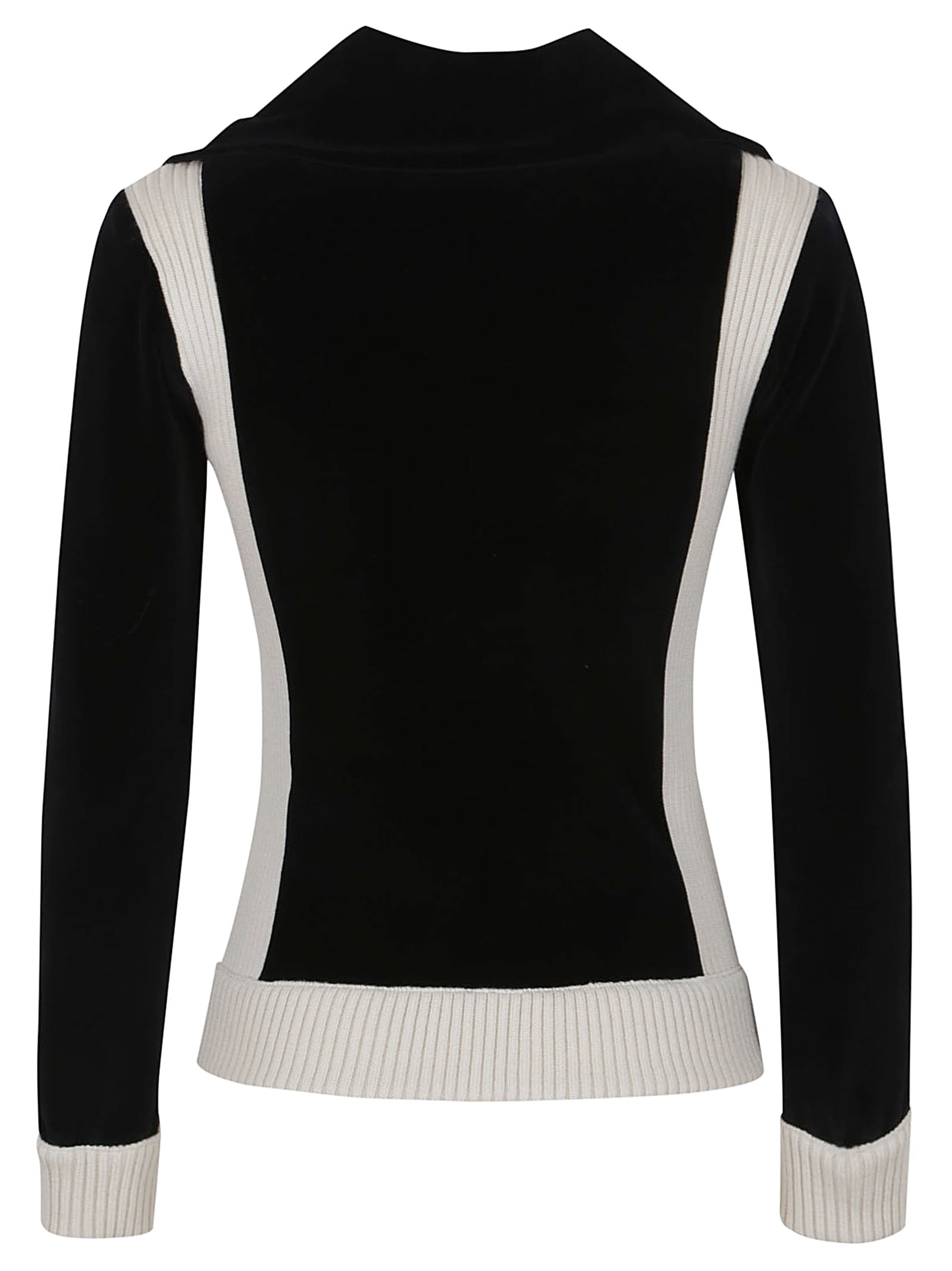 Valentino Velvet Track Jacket In No Nero