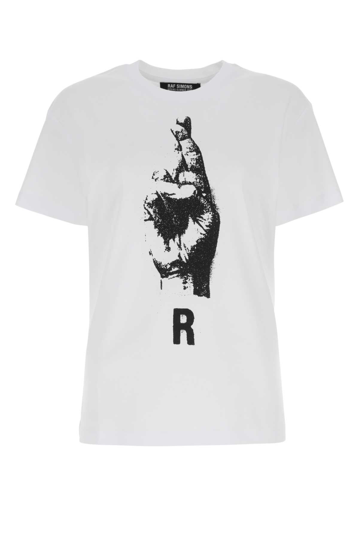 Raf Simons White Cotton T-shirt