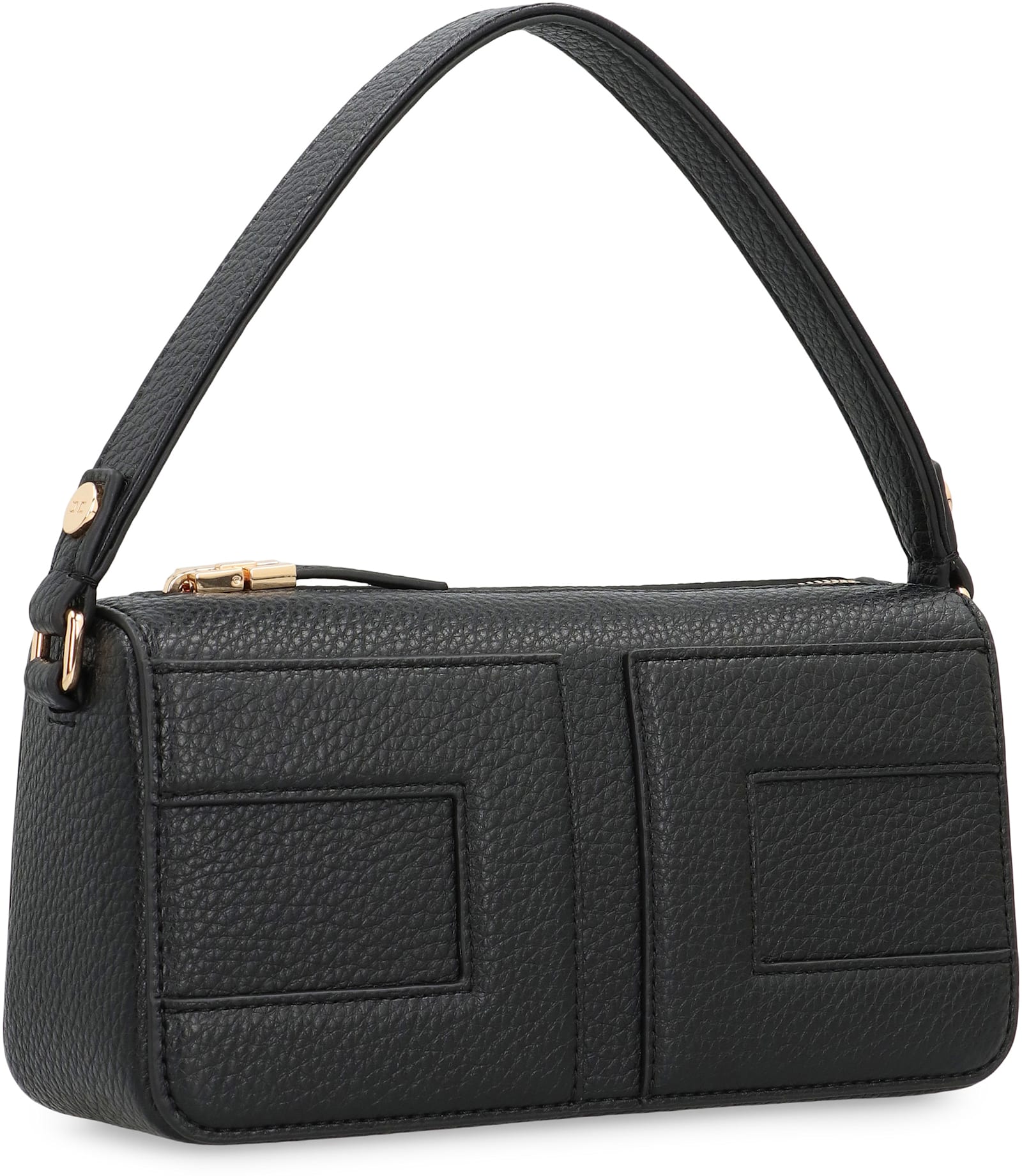 Elisabetta Franchi Borsa Tote Piccola Con Logo In Rilievo Nera In Black