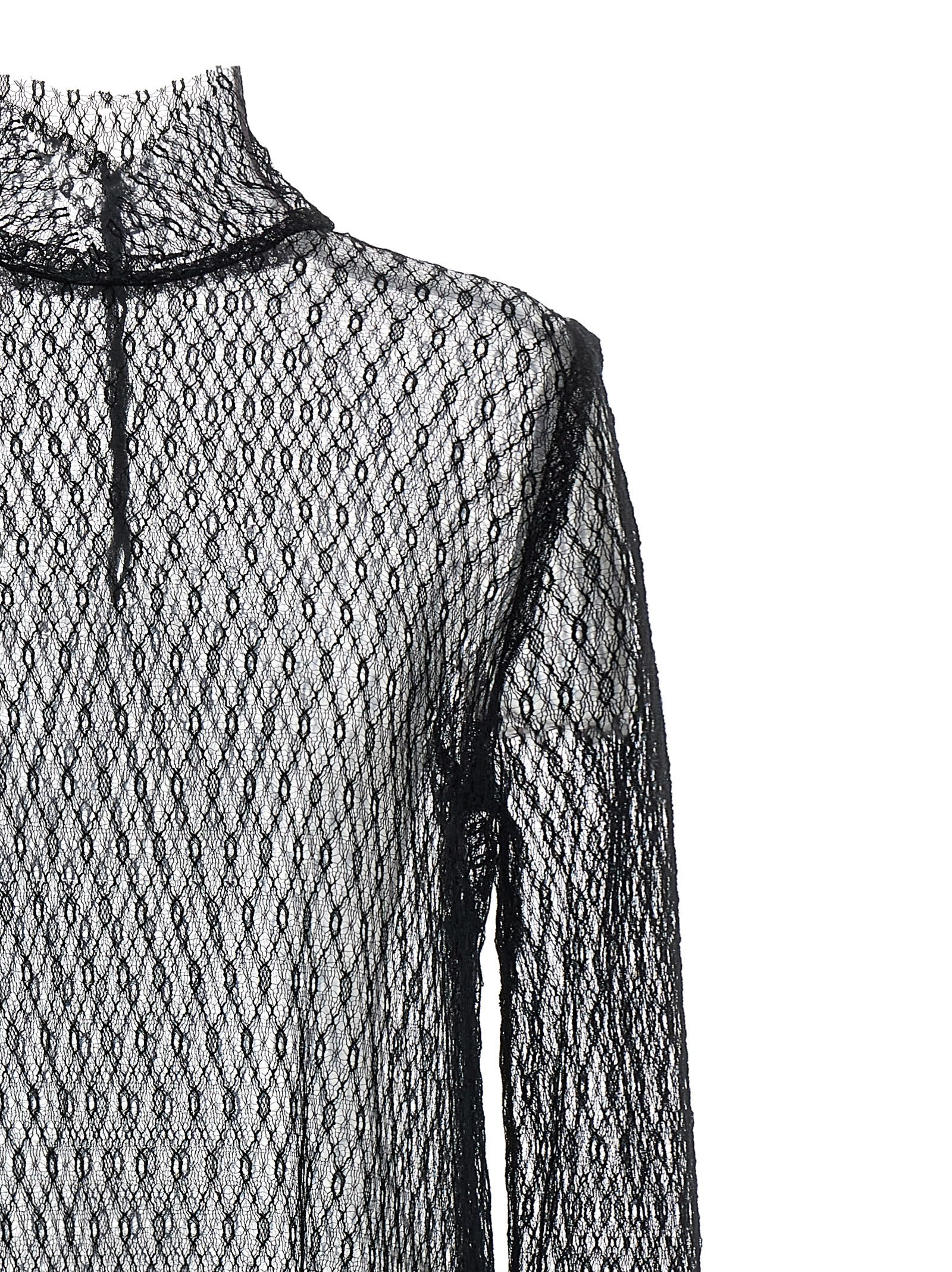 DOLCE & GABBANA MESH BLOUSE