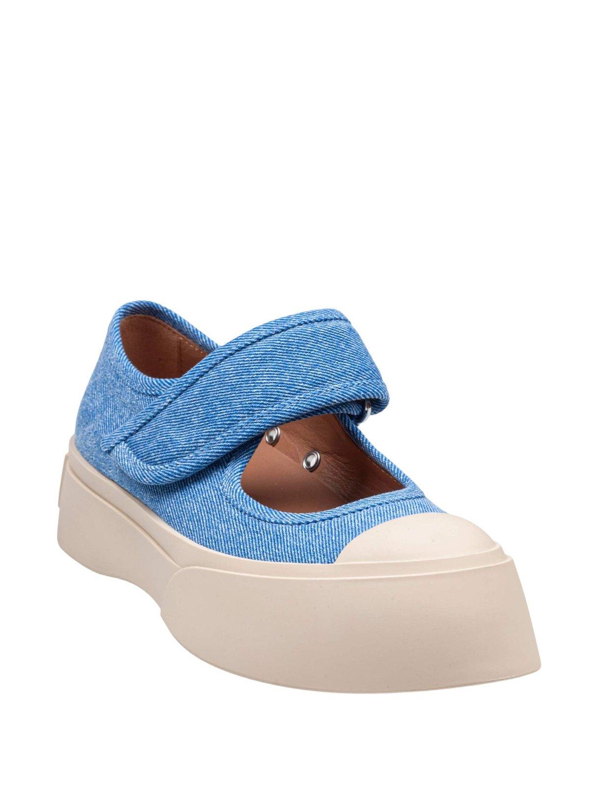 Marni Denim Sneakers In Blue